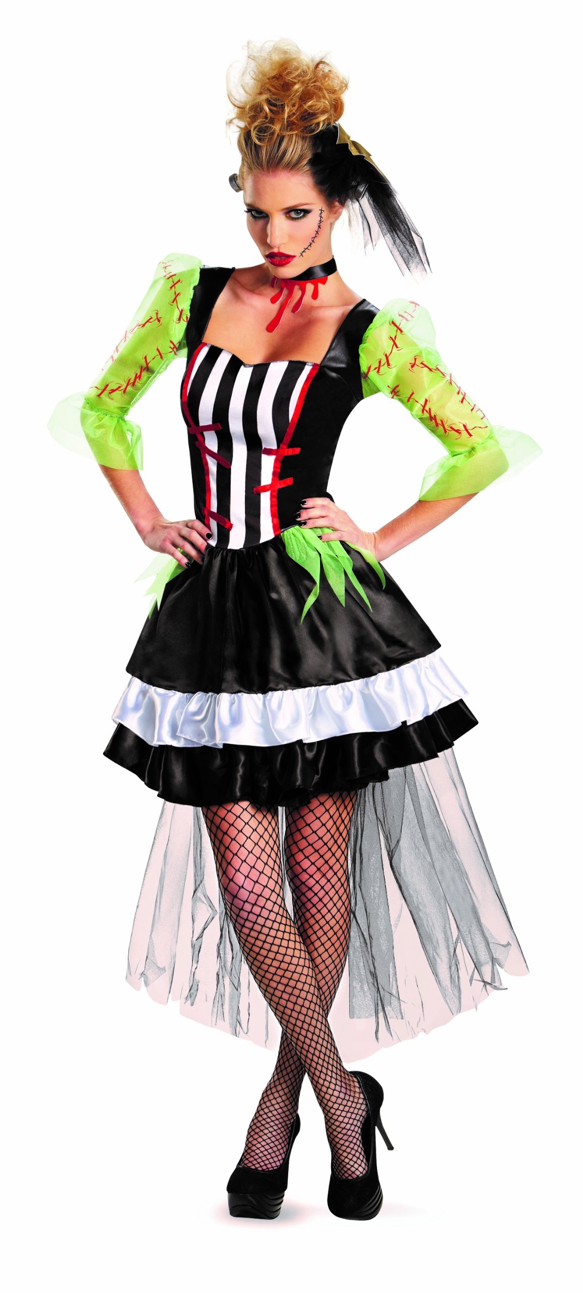Monstrous Bride Adult Women's Halloween Costume - Scary Gothic Dress for Cosplay, Halloween Parties & Themed Events