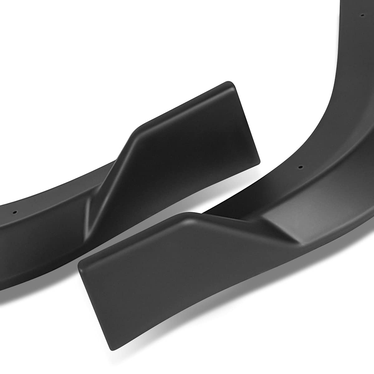 DNA MOTORING OE Style Front Bumper Lip with Side Canards for 2011-2014 Dodge Charger SRT | Matte Black Finish | 2-PU-568 | Enhances Aerodynamics & Sporty Look for Street Racing & Car Shows