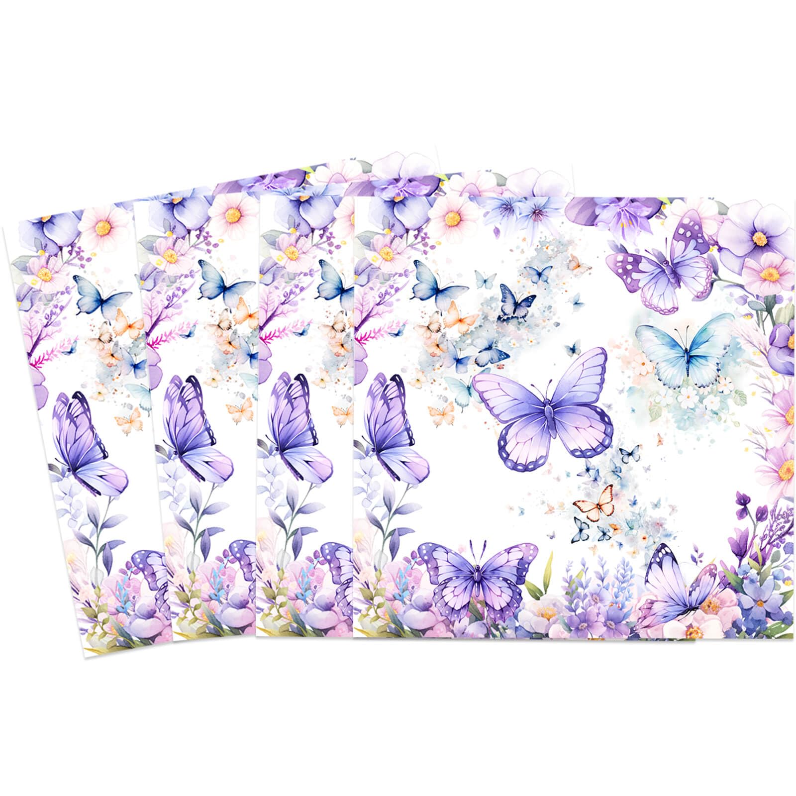 Butterfly Birthday Party Napkins - 60pcs Spring Butterfly Themed Disposable Paper Napkins for Girls Baby Shower & 1st 2nd 3rd 4th Birthday Party Decorations - Perfect for Garden Parties, Tea Parties & Spring Celebrations