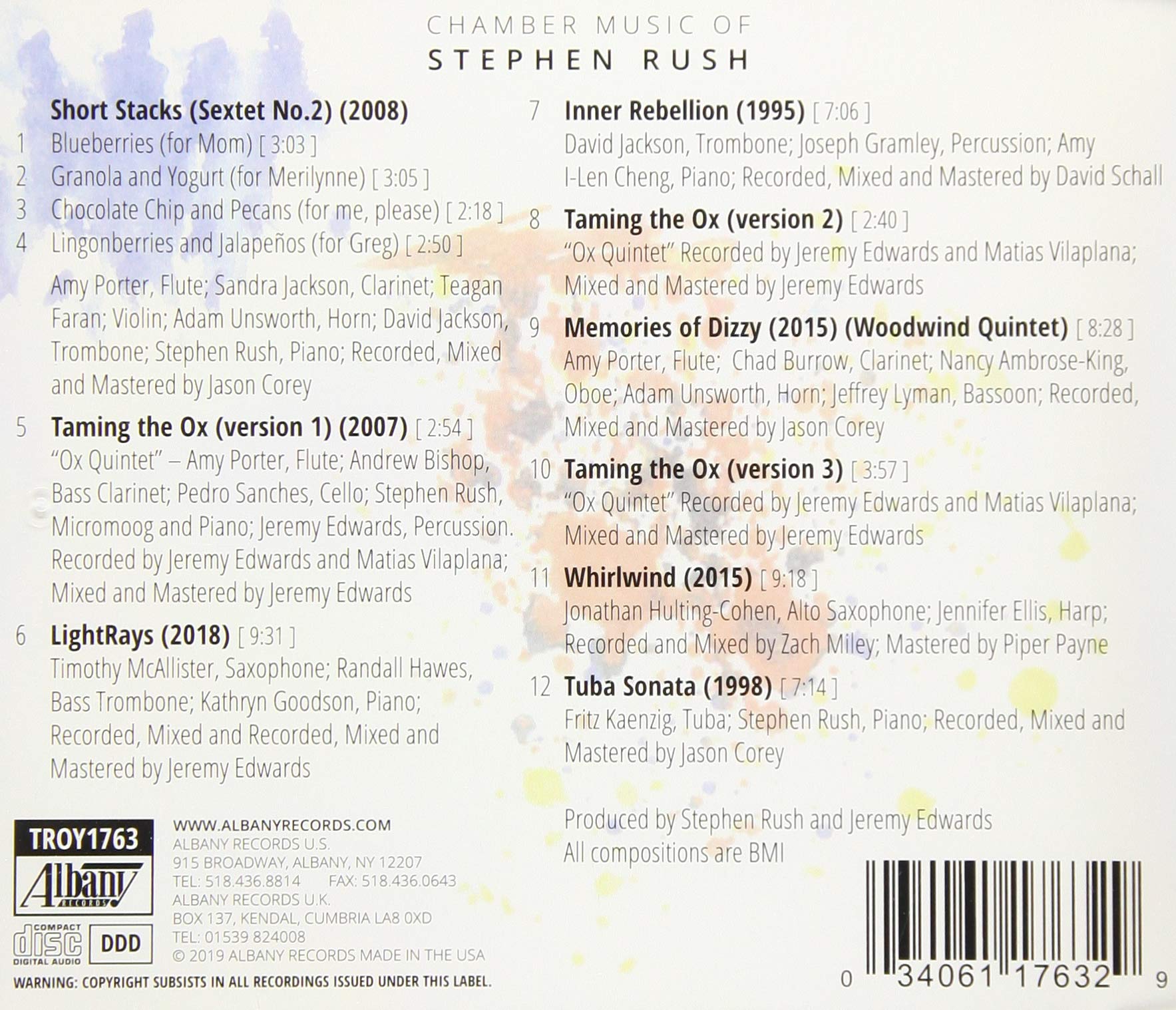 Stephen Rush Chamber Music | Classical Compositions for Small Ensembles | Perfect for Concerts, Recitals & Home Listening