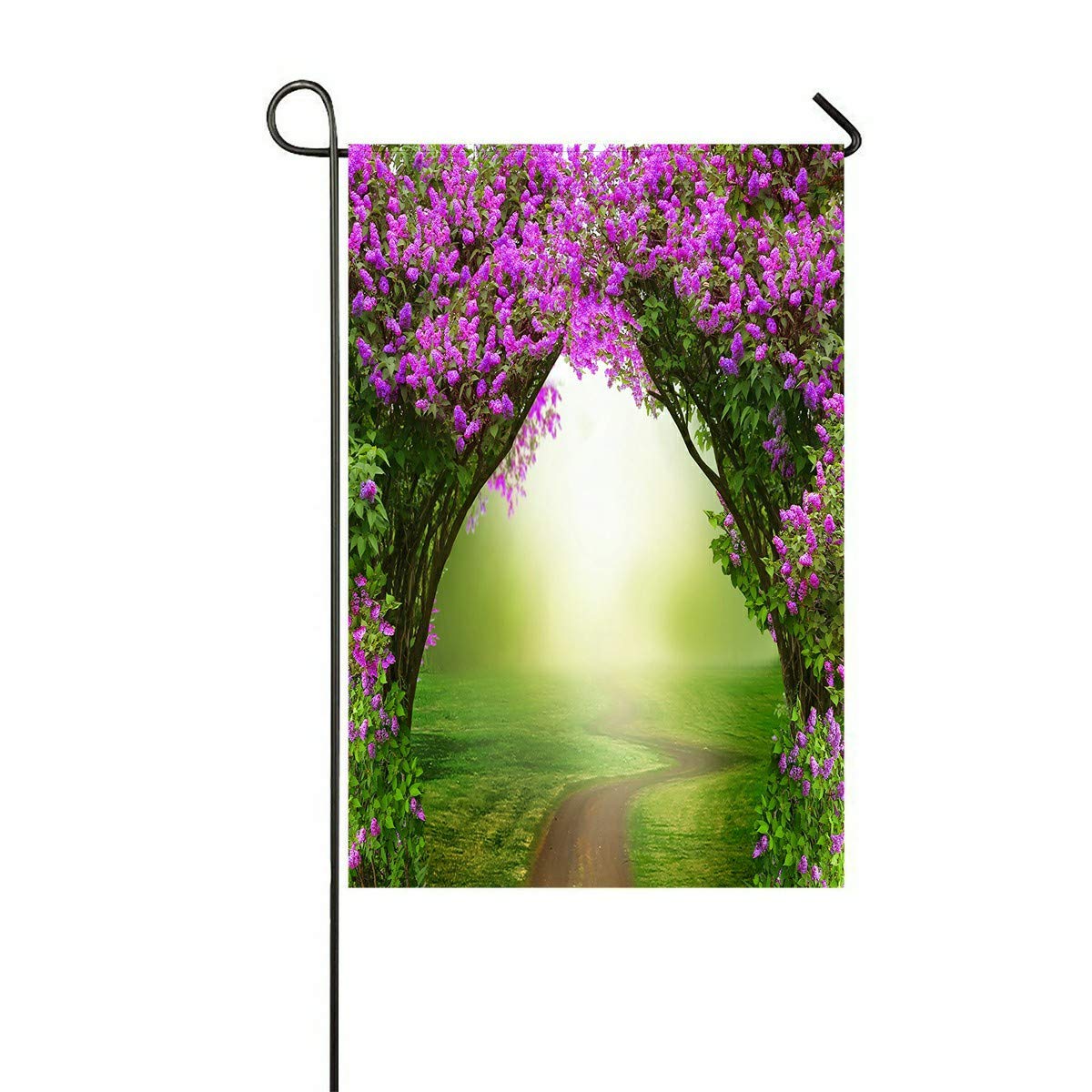 Magic Forest with Road Spring Landscape Outdoor Flag - 12x18 Inch Garden Decor for Home, Party & Backyard | Perfect for Patio, Yard & Seasonal Celebrations