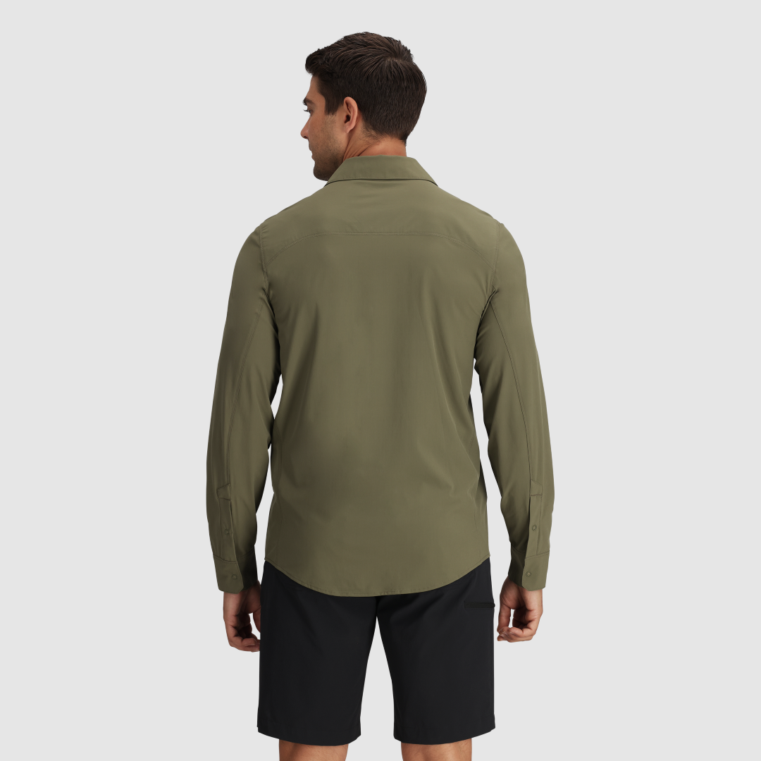 Astroman Men's Long Sleeve Sun Protection Shirt - UPF 50+ UV Blocking Fishing Hiking Outdoor Shirt for Summer Activities