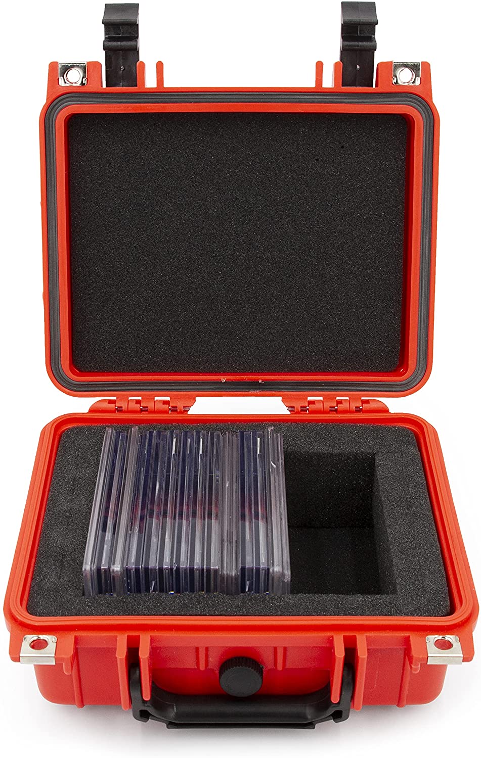 CASEMATIX Graded Sports Card Case - Waterproof Storage Box for 25+ BGS/PSA Graded Trading Cards with One Touch Sleeves | Perfect for Collectors, Display & Protection of Rare Sports Cards