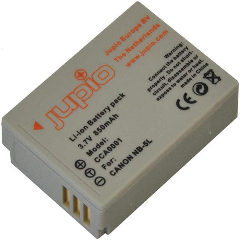 Jupio NB-5L Replacement Battery for Canon Cameras - 3.7V 850mAh Li-ion Power Pack - Perfect for Travel Photography & Professional Shooting