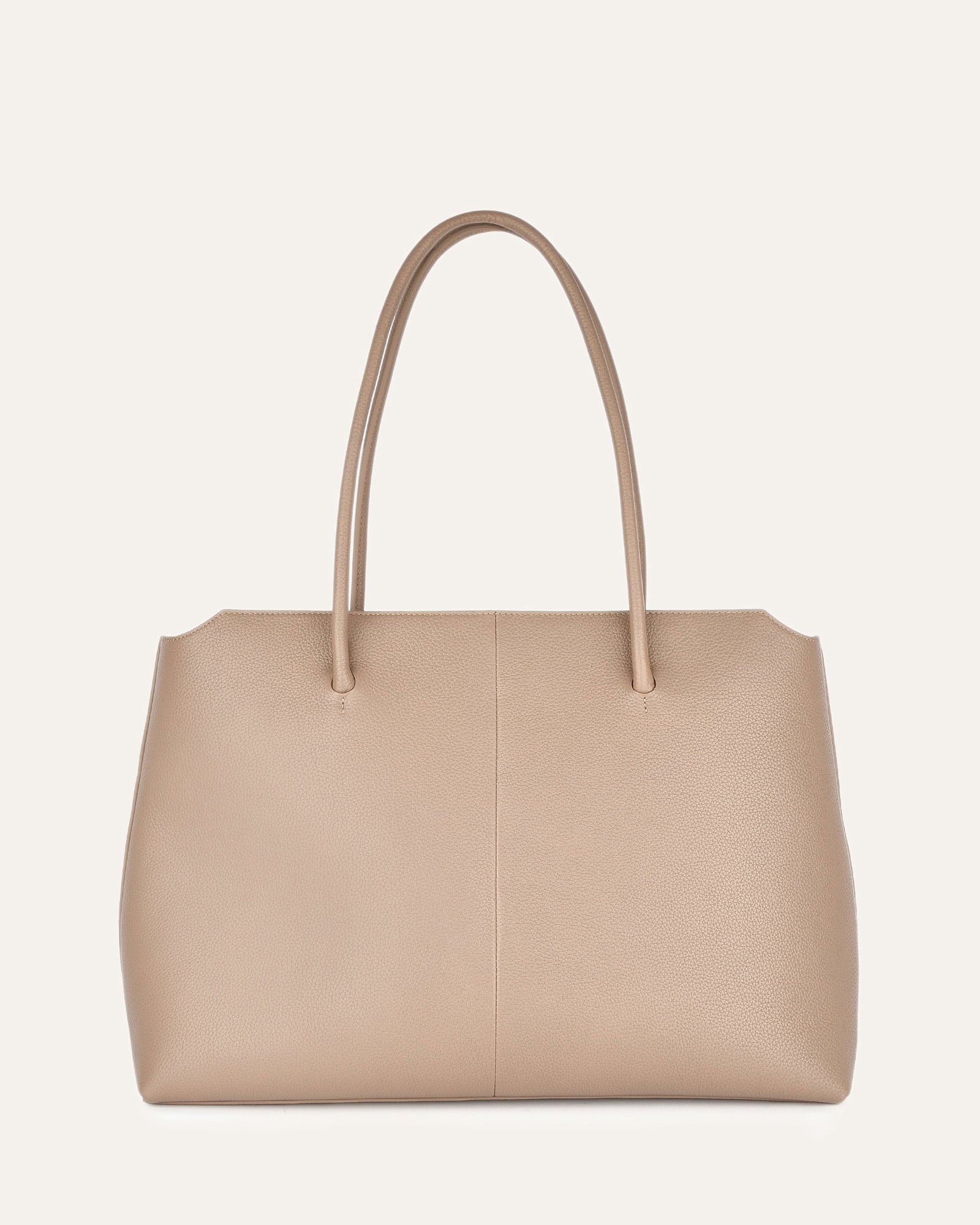 Premium Harvey Tote Bag in Soft Taupe Leather - Stylish & Durable Women's Handbag for Work, Travel & Everyday Use