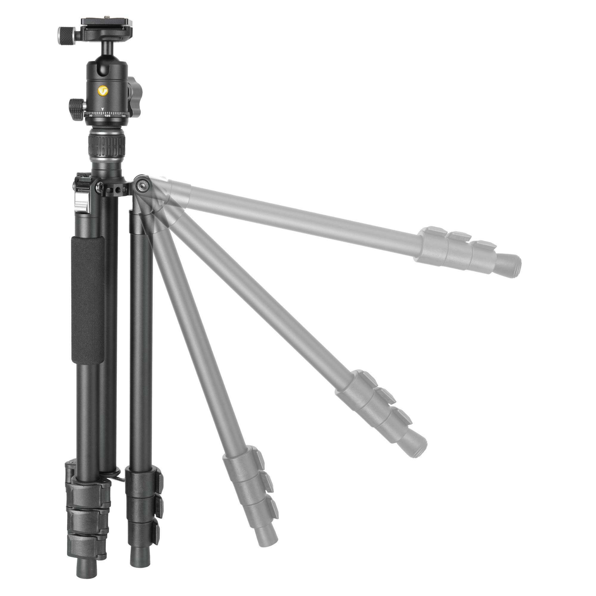 Vesta GO 234AB Lightweight Aluminum Travel Tripod with 360° Ball Head - Compact & Stable for Photography, Hiking, and Outdoor Adventures