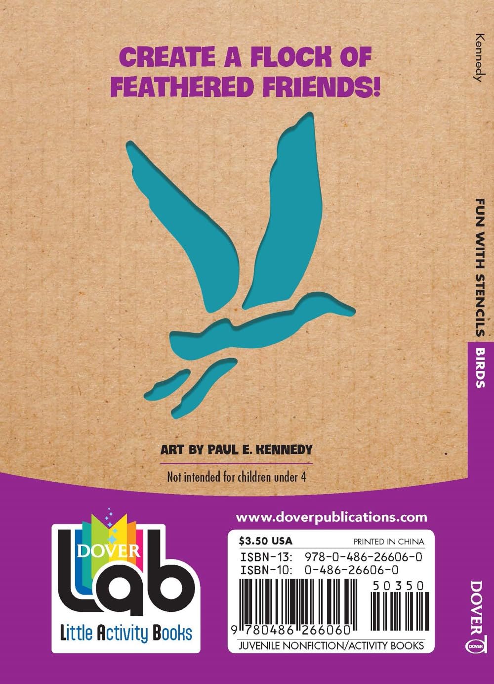 Fun With Birds Stencils - Dover Little Activity Books for Kids | Creative Animal Drawing Templates for Arts & Crafts, DIY Projects, and Classroom Activities