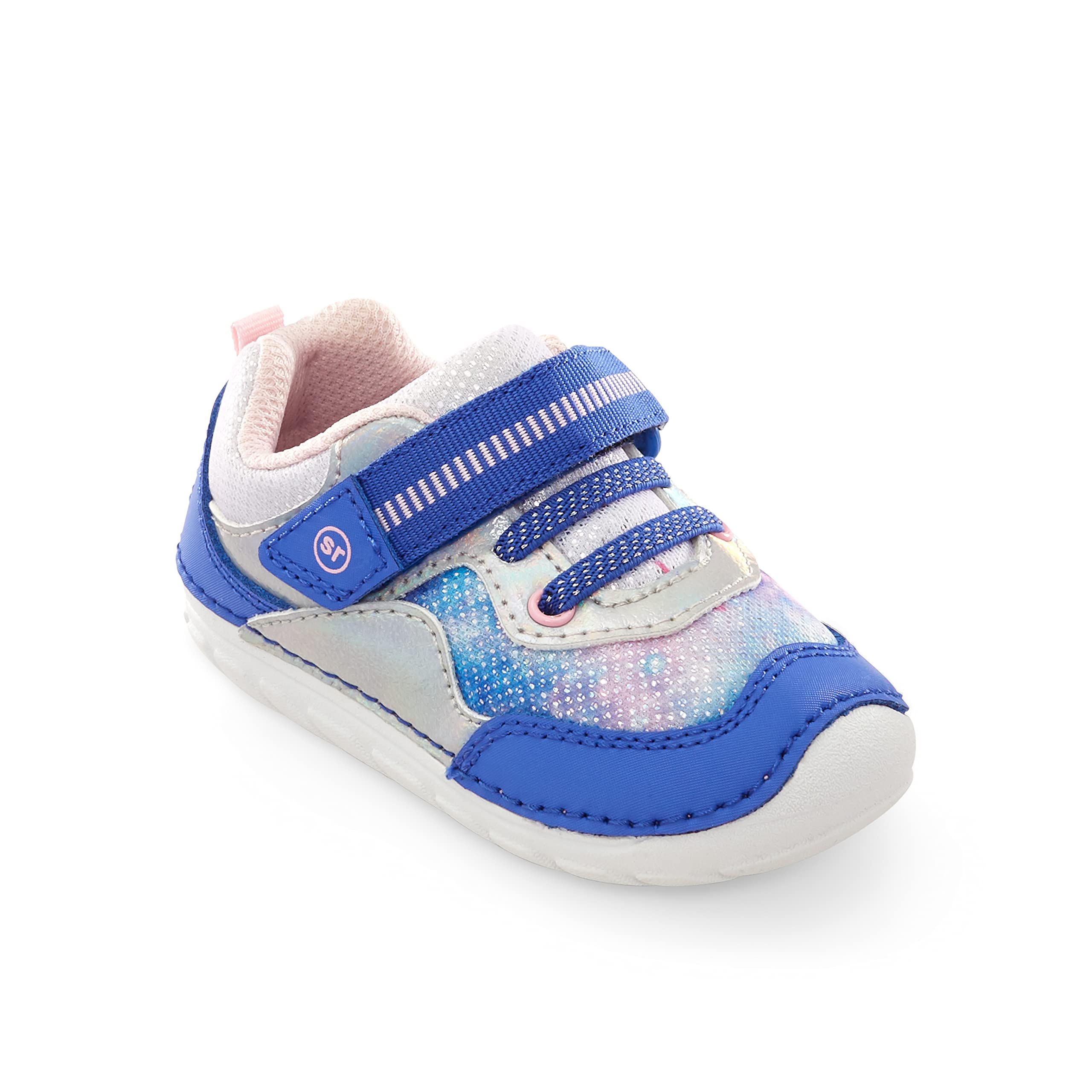 Stride Rite Soft Motion Rhett Navy Multi Sneakers for Baby Girls - Comfortable & Lightweight Toddler Walking Shoes | Perfect for Playtime, Daycare & First Steps