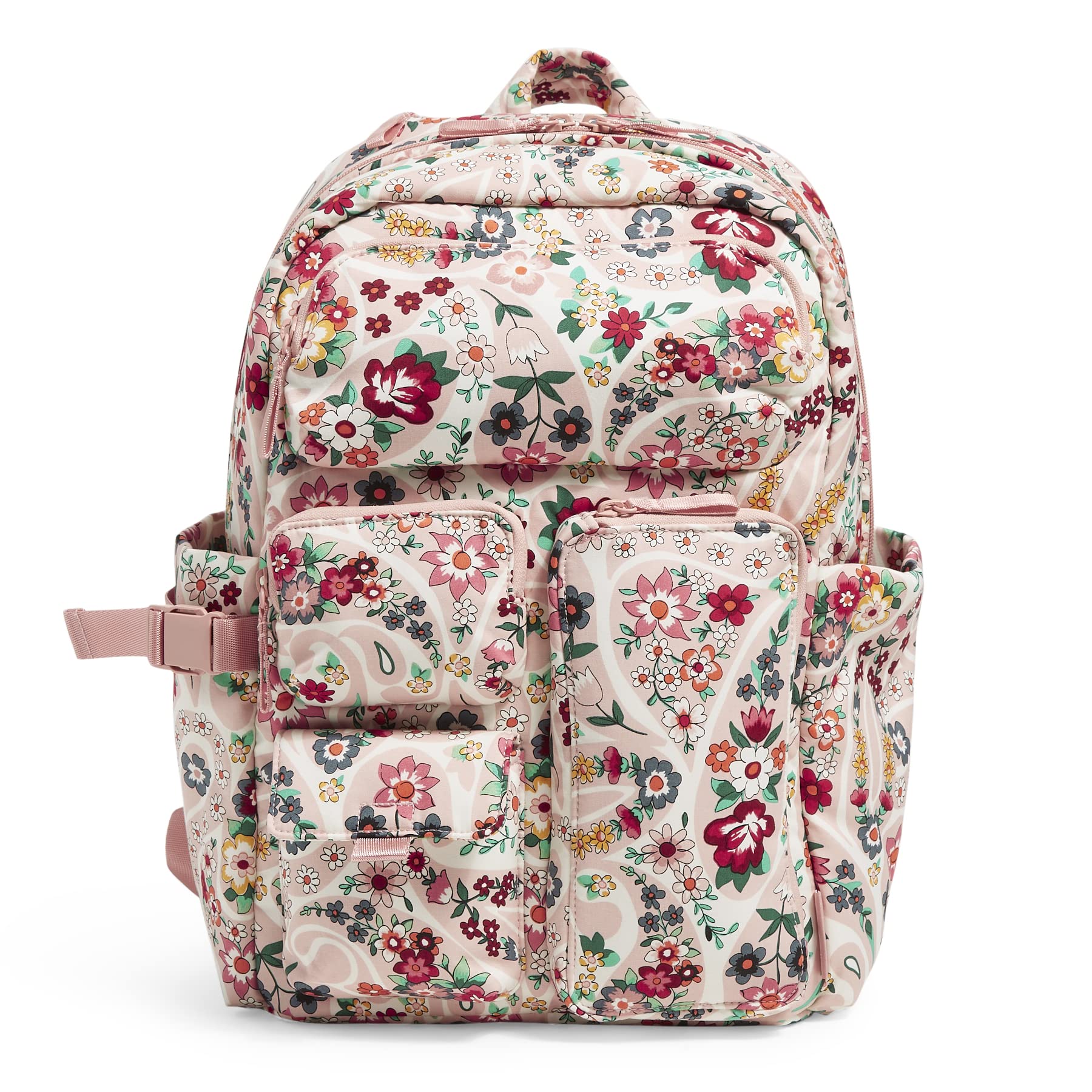 Vera Bradley Cotton Large Utility Backpack for Women - Stylish & Durable School, Travel & Work Tote Bag