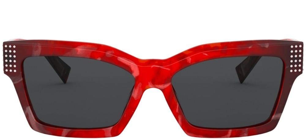 Stylish Aviator Sunglasses A5052 B003/87 Red/Black - UV Protection & Polarized Lenses for Driving, Beach & Outdoor Activities