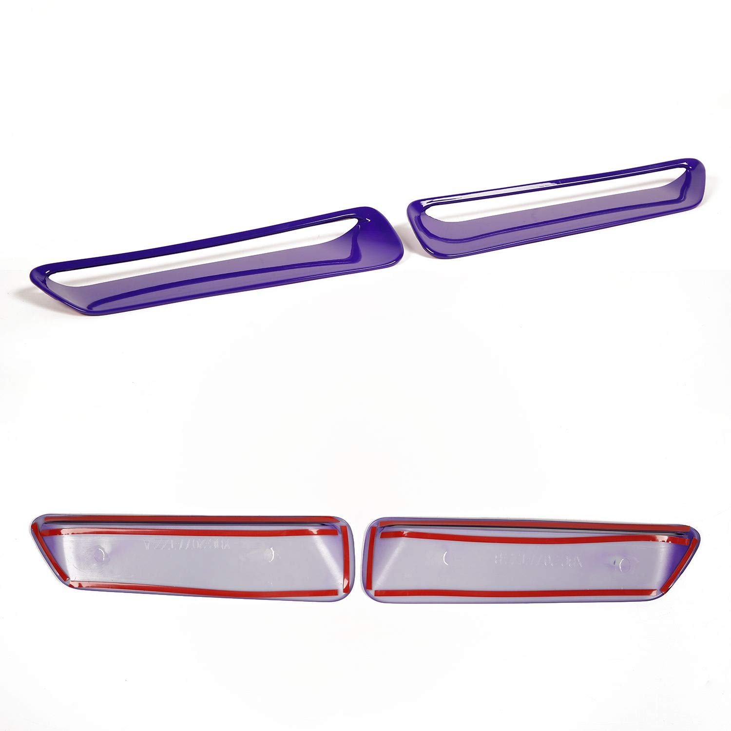 **2015-2025+ Dodge Challenger Hood Scoop & Air Intake Vent - ABS Purple (2pcs) - Exterior Car Accessories for Enhanced Cooling & Style**    **Perfect for:** High-performance driving, car shows, and upgrading your Dodge Challenger's aggressive look.