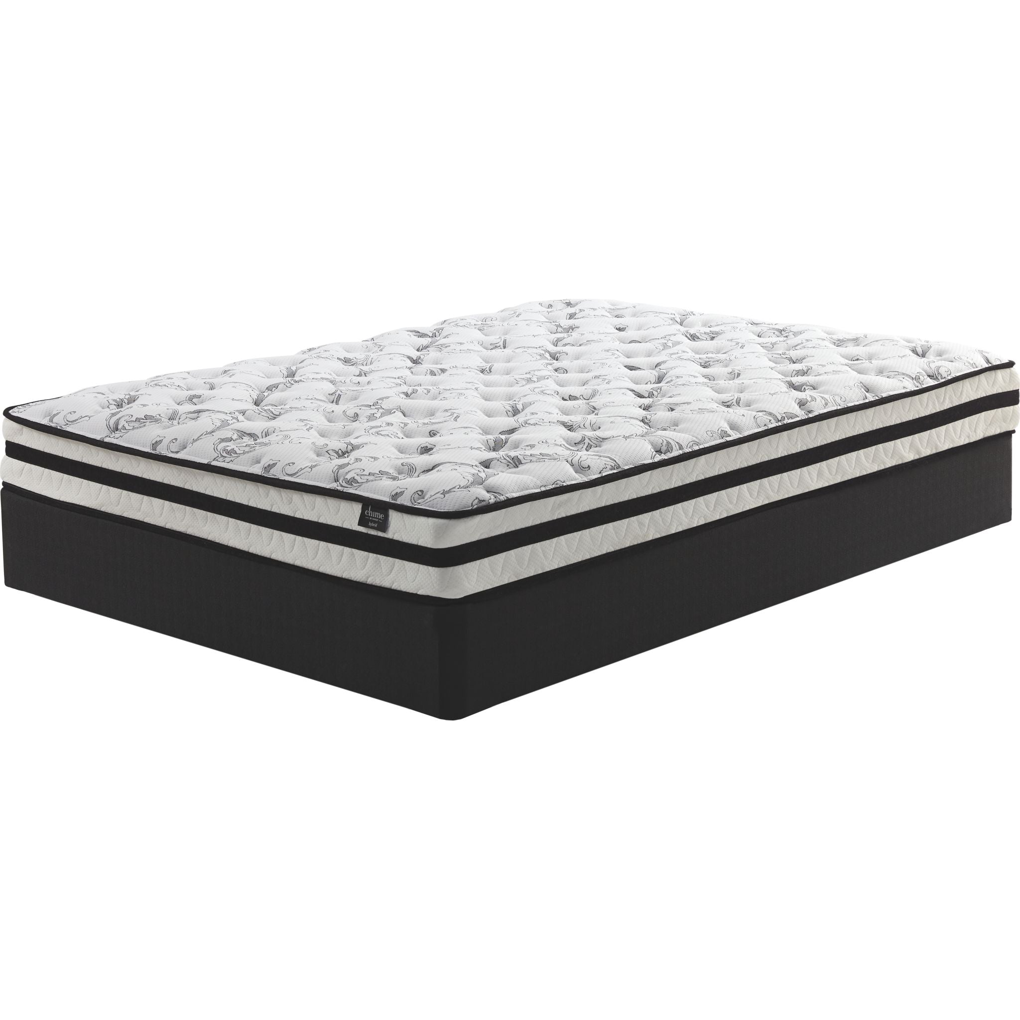 Ashley 8 Inch Queen Size Chime Innerspring Mattress - Medium Firm Support for Back Pain Relief, Cool Sleep & Pressure Relief, Perfect for Guest Rooms & Small Bedrooms