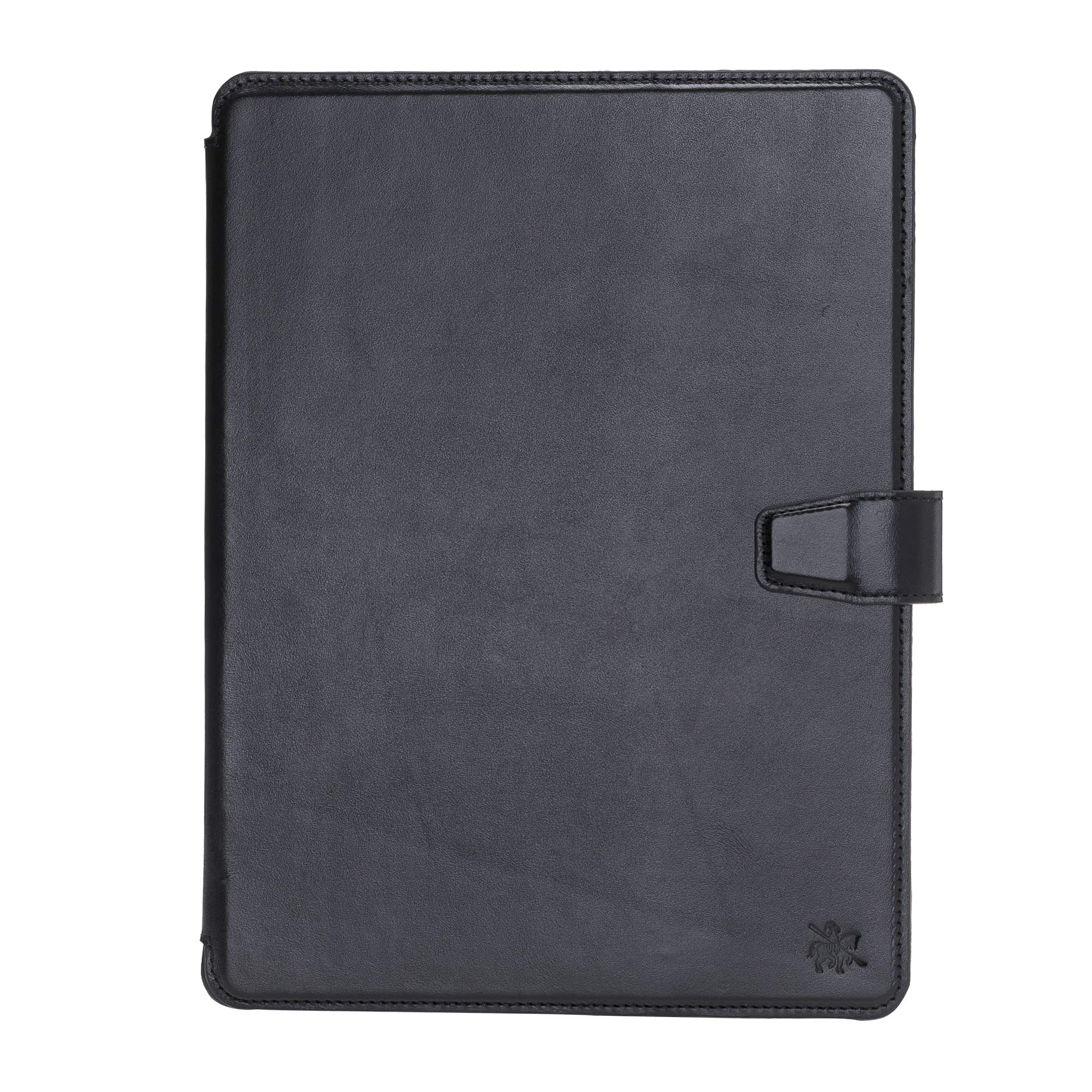 Venito Parma Genuine Leather iPad Case - Compatible with iPad Air 10.5 (3rd Gen 2019) & iPad Pro 10.5 (2nd Gen 2017) - Handmade Folio Stand Cover with Card Slots - Rustic Black - Perfect for Work, Travel & Daily Use