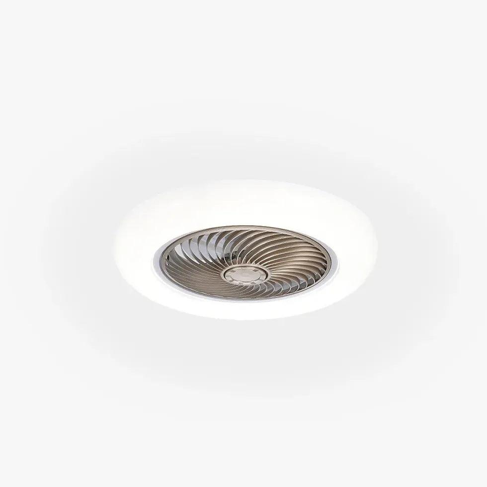 Ultra Thin Modern Ceiling Fan with LED Light - Energy Efficient Quiet DC Motor - Perfect for Bedroom, Living Room, and Office Spaces