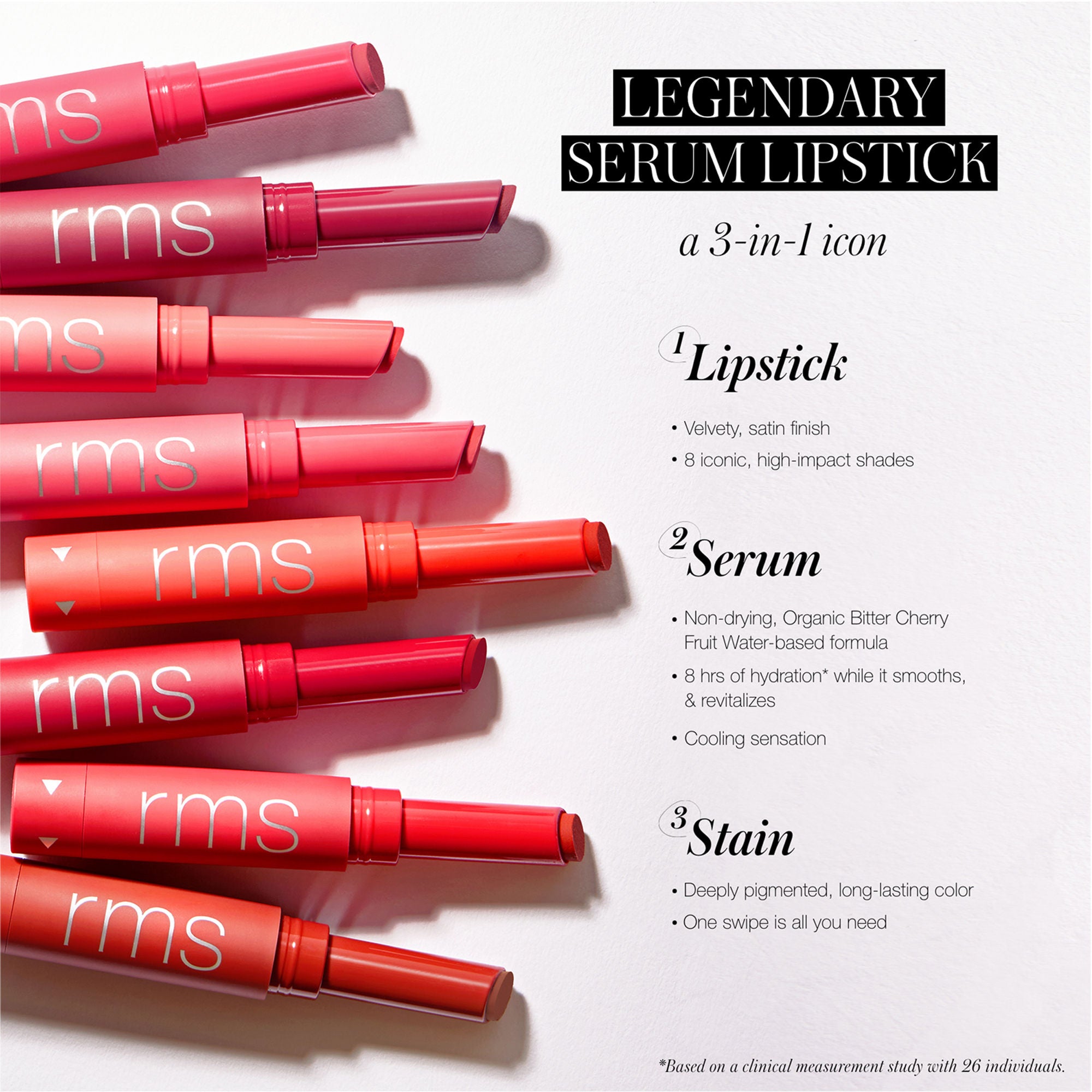 Legendary Serum Lipstick - Hydrating & Long-Lasting Lip Color with Vitamin E - Perfect for Daily Wear, Special Occasions & Makeup Lovers