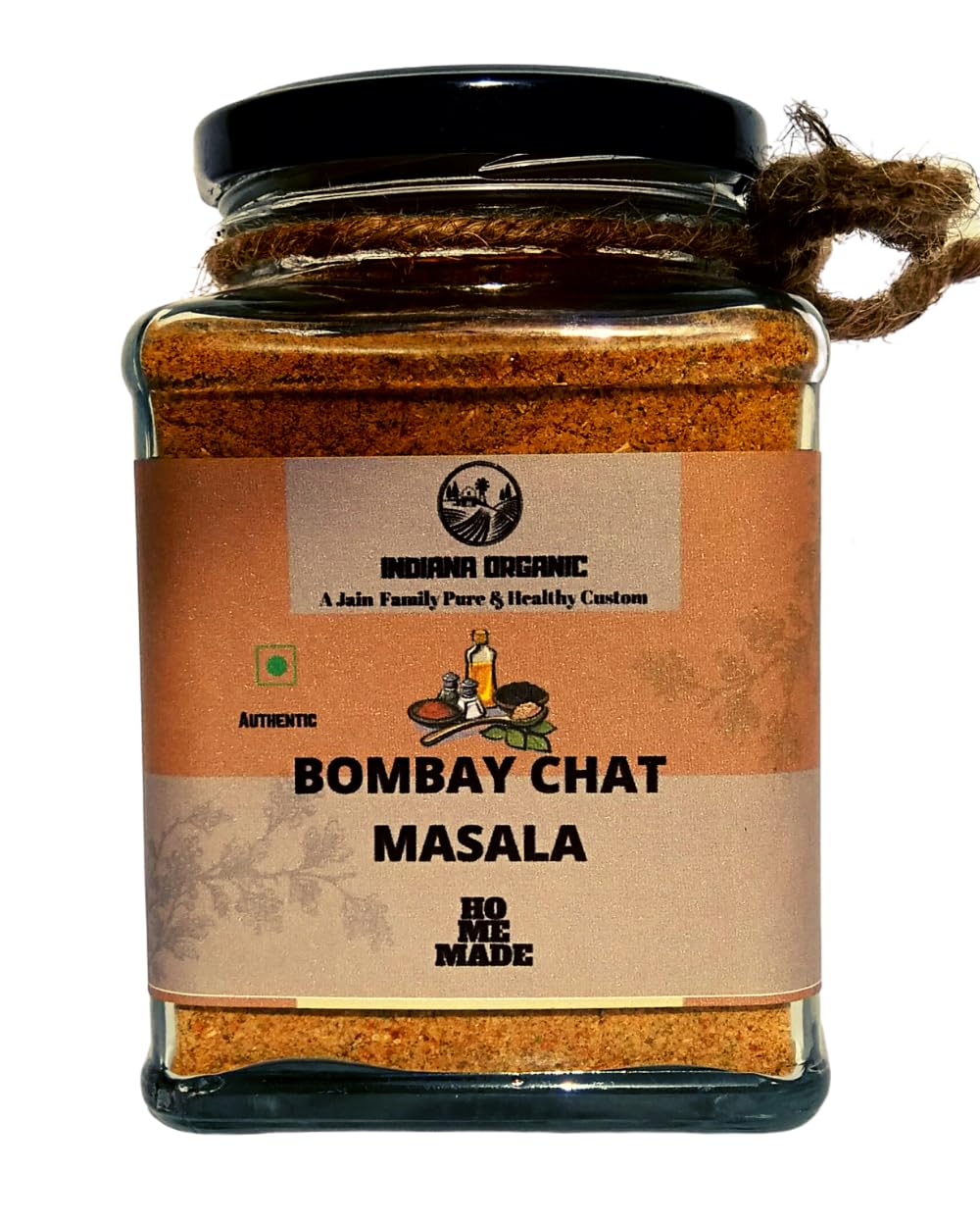 Organic Bombay Chaat Masala Powder - 150g | No Onion & Garlic | Authentic Indian Spice Blend for Chaat, Snacks & Street Food | Fresh Packed | Premium Quality | Vegan & Gluten-Free | Perfect for Salads, Fruits & Indian Dishes