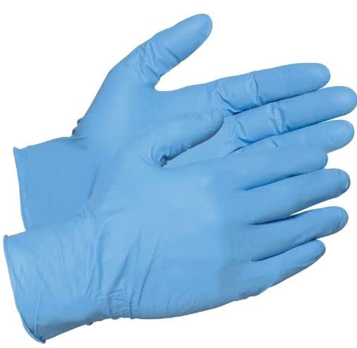 Premium 8-Mil Disposable Nitrile Gloves - Box of 250 (Black, Powder-Free) - Ideal for Medical, Laboratory, Food Handling & Automotive Work