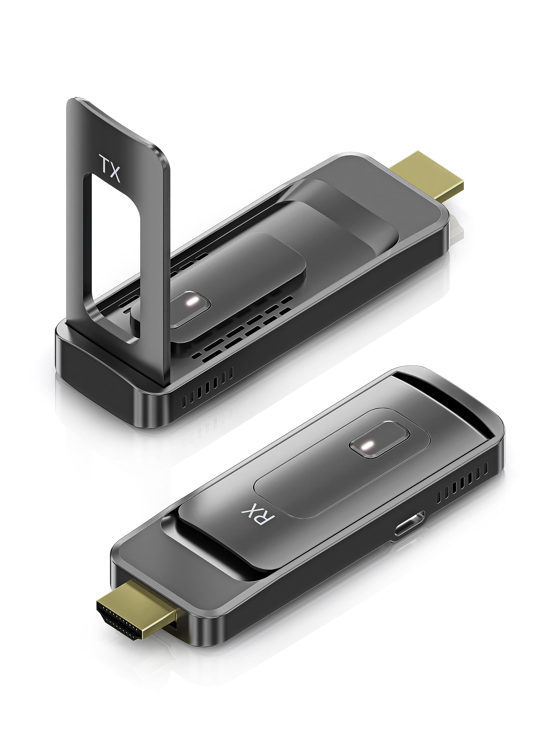 AIMIBO Wireless HDMI Transmitter and Receiver - 1080P@60Hz 5G Video & Audio Extender with Foldable Antenna | Channel Adjustable for Laptop, Camera, TV Box to Monitor, Projector, TV (165FT/50M Range) | Perfect for Home Theater, Gaming, and Office Presentations