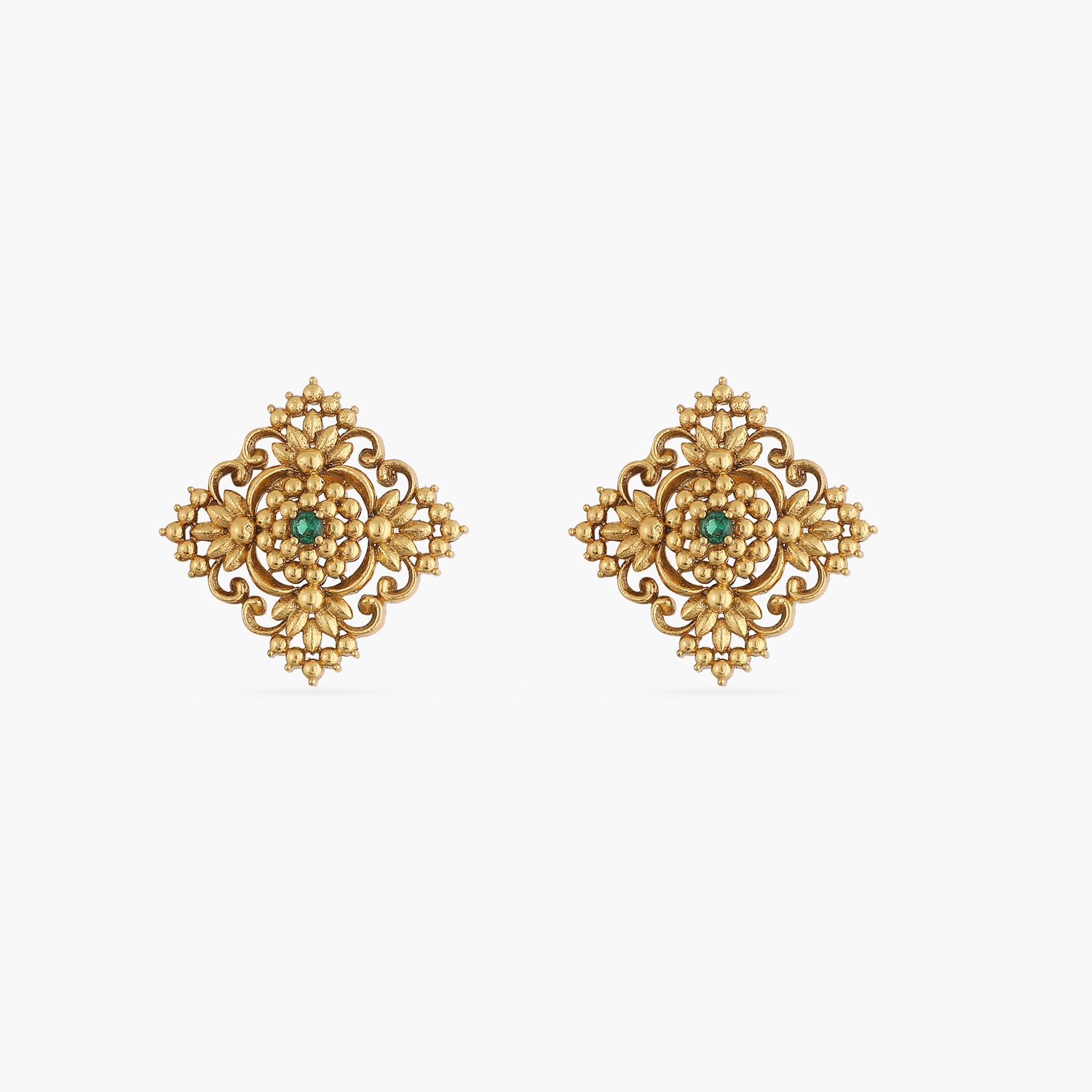 Aastha Antique Stud Earrings for Women - Vintage Style Jewelry - Perfect for Parties, Weddings & Everyday Wear