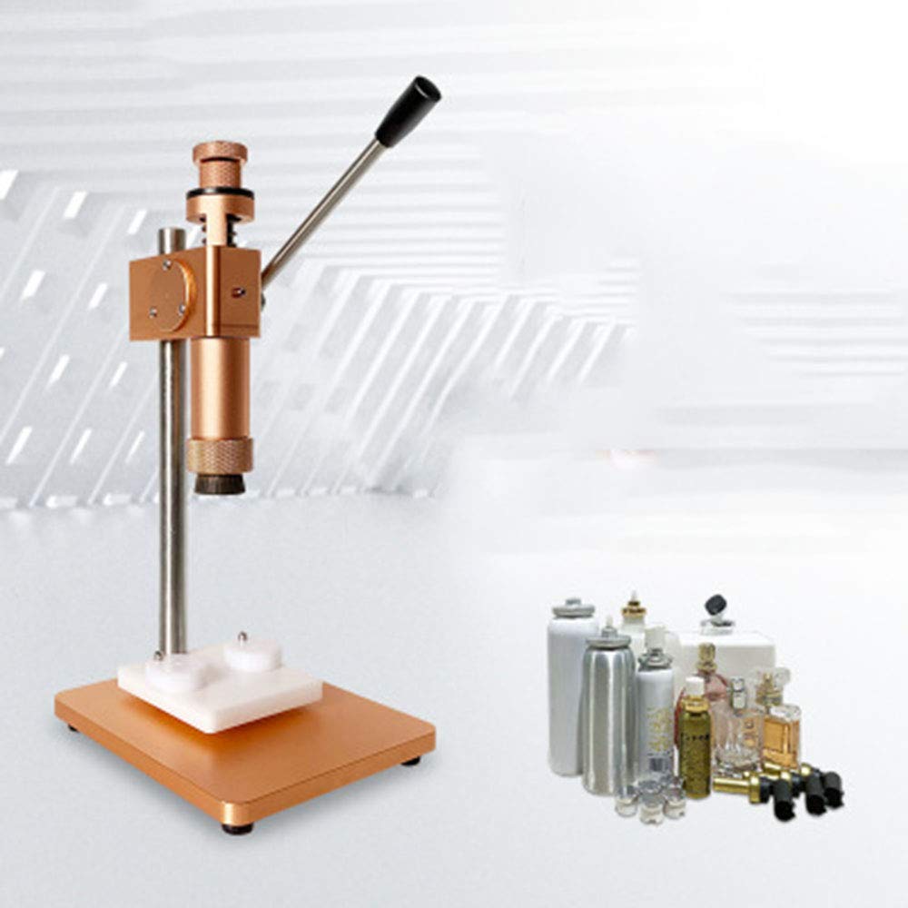 Manual Crimping Machine - 15MM Metal Cap Press for Perfume & Spray Bottles - Handheld Capping Tool for DIY Cosmetics, Essential Oils & Liquids - Home & Professional Use
