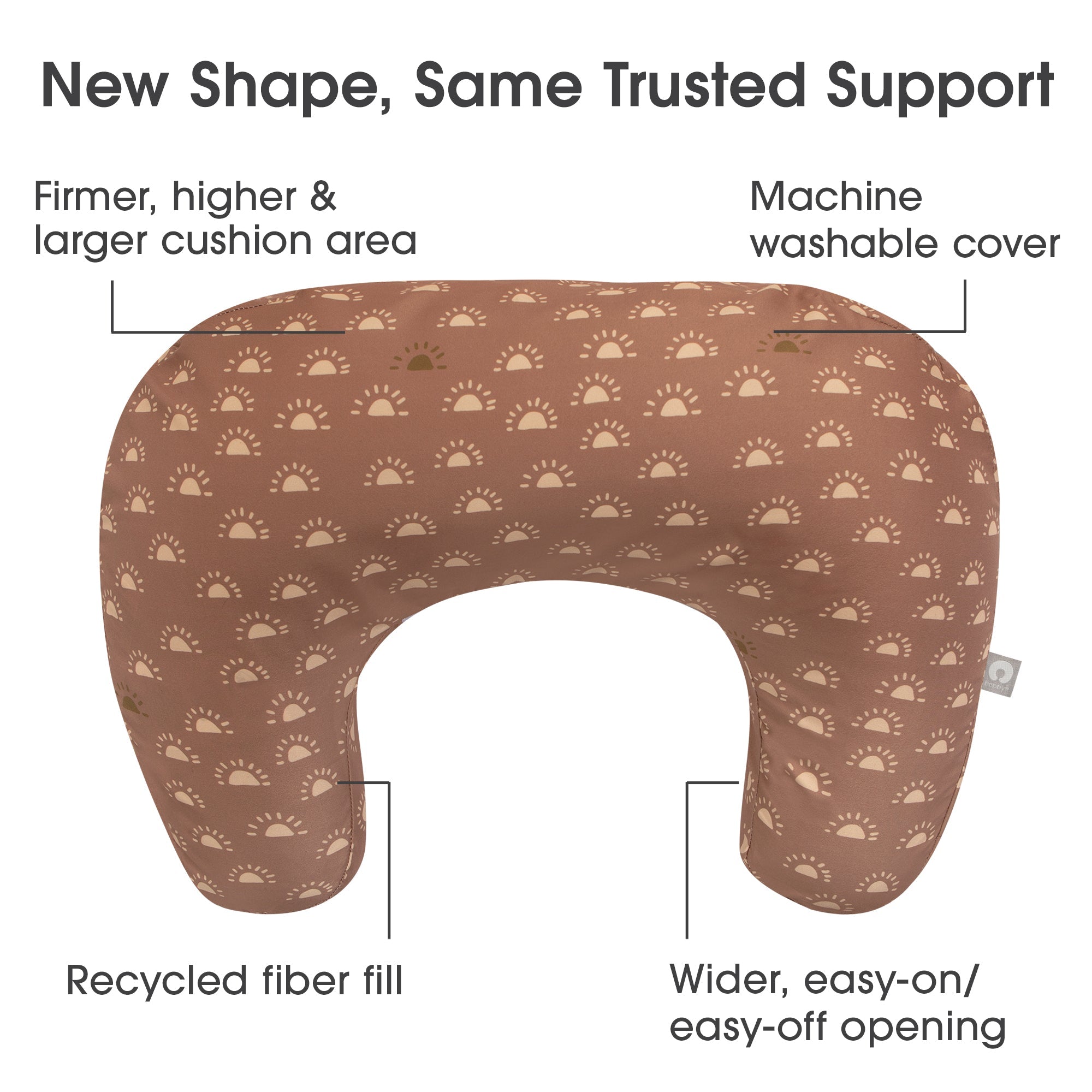 Boppy Original Nursing Pillow and Infant Support - Perfect for Breastfeeding, Bottle Feeding & Tummy Time - Soft, Comfortable & Ergonomic Design for Newborns & Babies