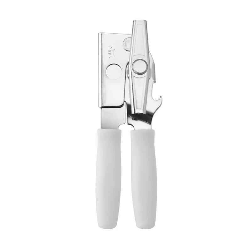 Swing A Way 407WH Manual Can Opener with Comfortable White Handle - Perfect for Kitchen, Camping & Emergency Preparedness