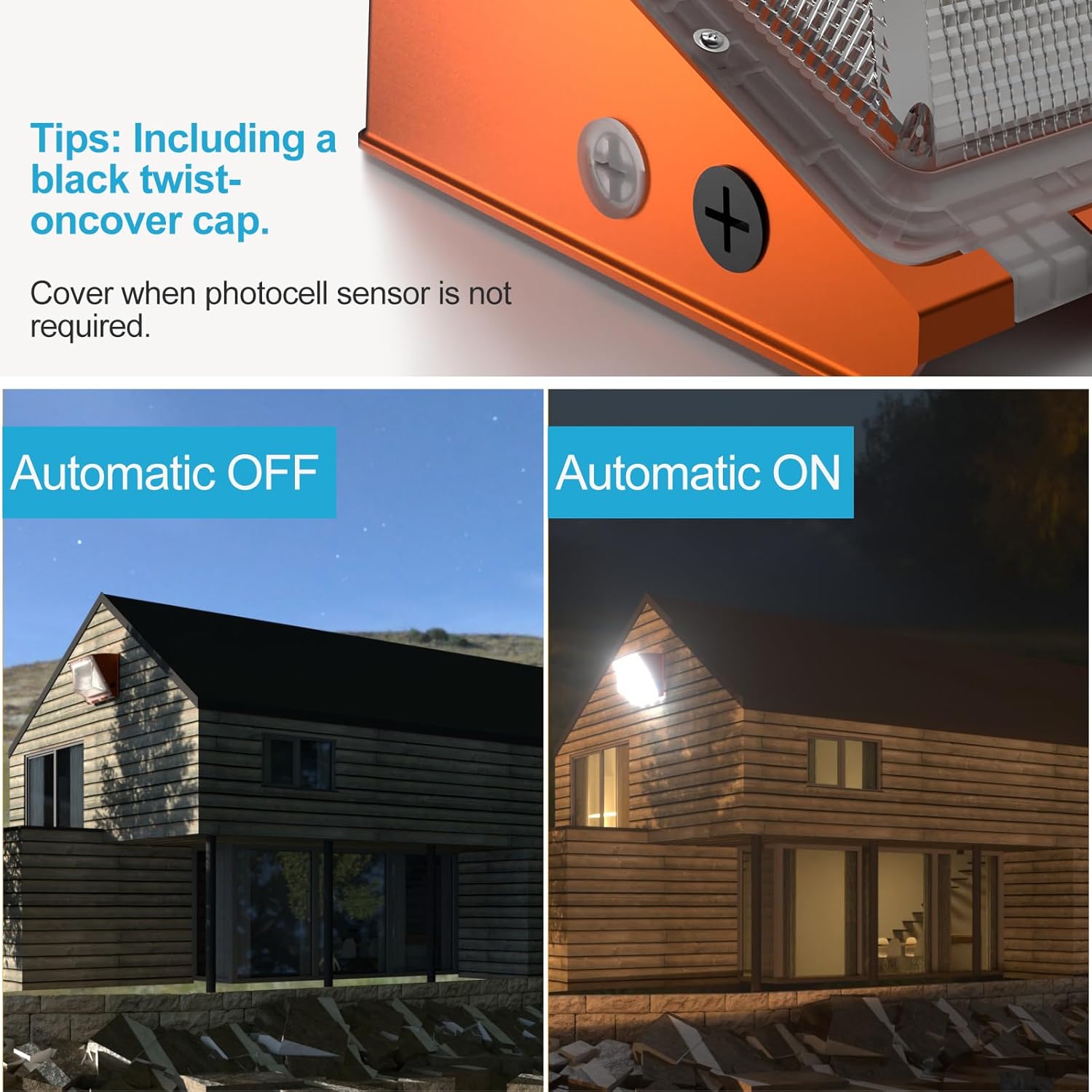 120W LED Wall Pack Light - 18000LM 5000K Daylight, Dusk to Dawn Photocell Sensor, IP65 Waterproof Outdoor Security Lighting Fixture (100-277V) - Perfect for Warehouse, Garage, Parking Lot & Building Exterior Lighting