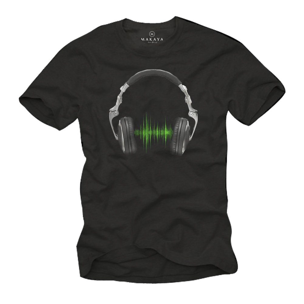 DJ Music T-Shirt for Men with Headphones Design - Perfect for DJs, Music Lovers & Party Wear