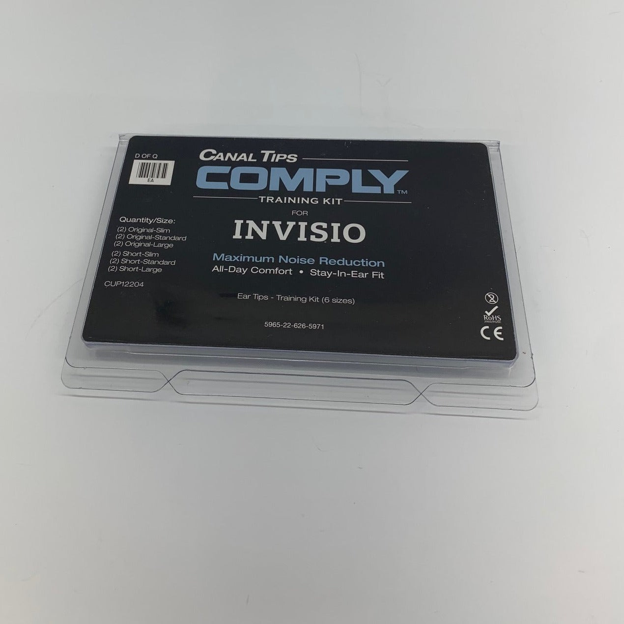 Invisio CUP12204 Comply Canal Tips Demo Kit - 6 Pairs (5965 22 626 5971) for Hearing Aid & Earphone Comfort - Perfect for Audiologists, Musicians & Daily Use