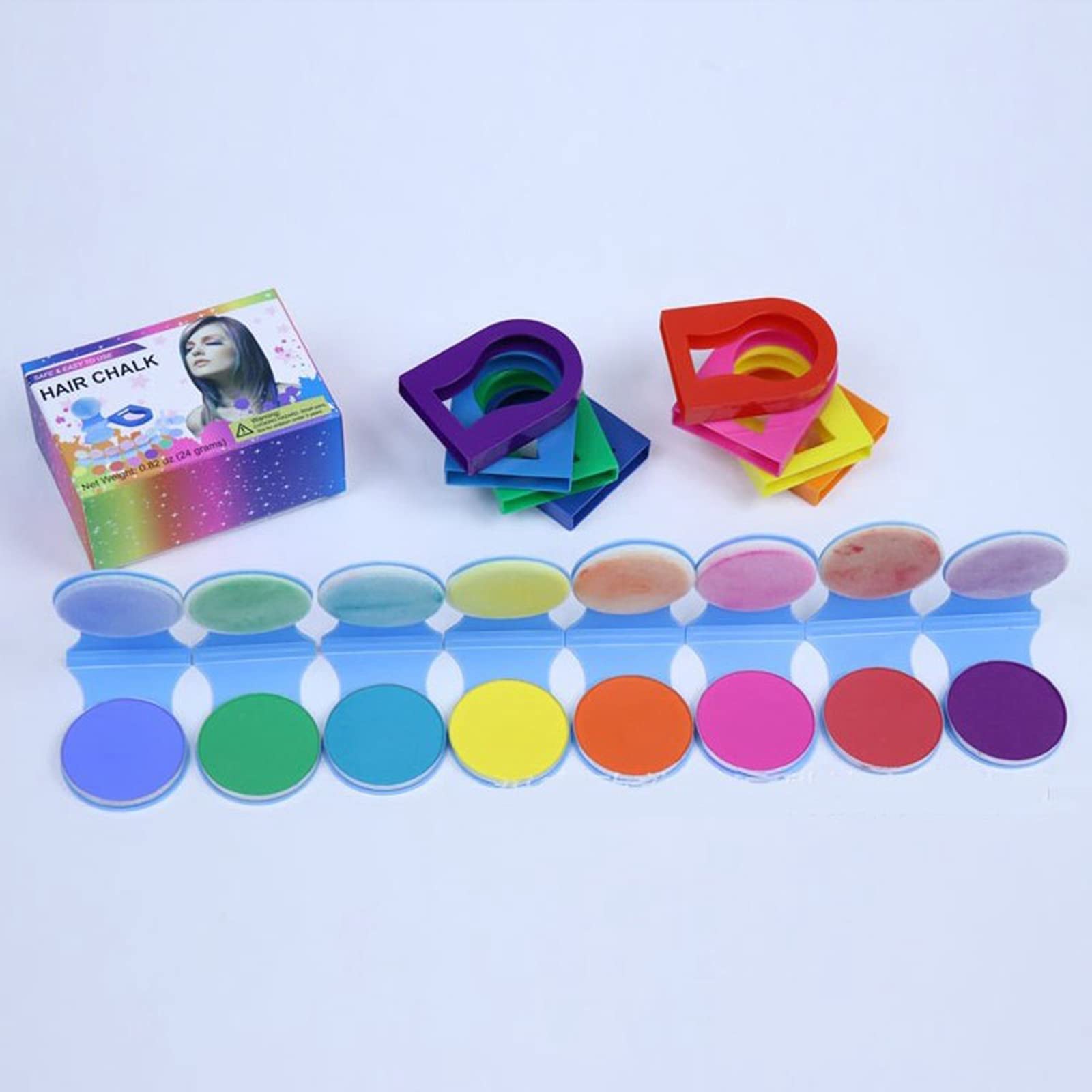 MERISHOPP Temporary Hair Chalk Powder - Vibrant Red Hair Color for Kids & Adults - Safe & Washable Hair Dye for Parties, Cosplay & Halloween - Hair Care & Styling Accessories    Perfect for festivals, costume parties, school events, photo shoots, and creative self-expression!