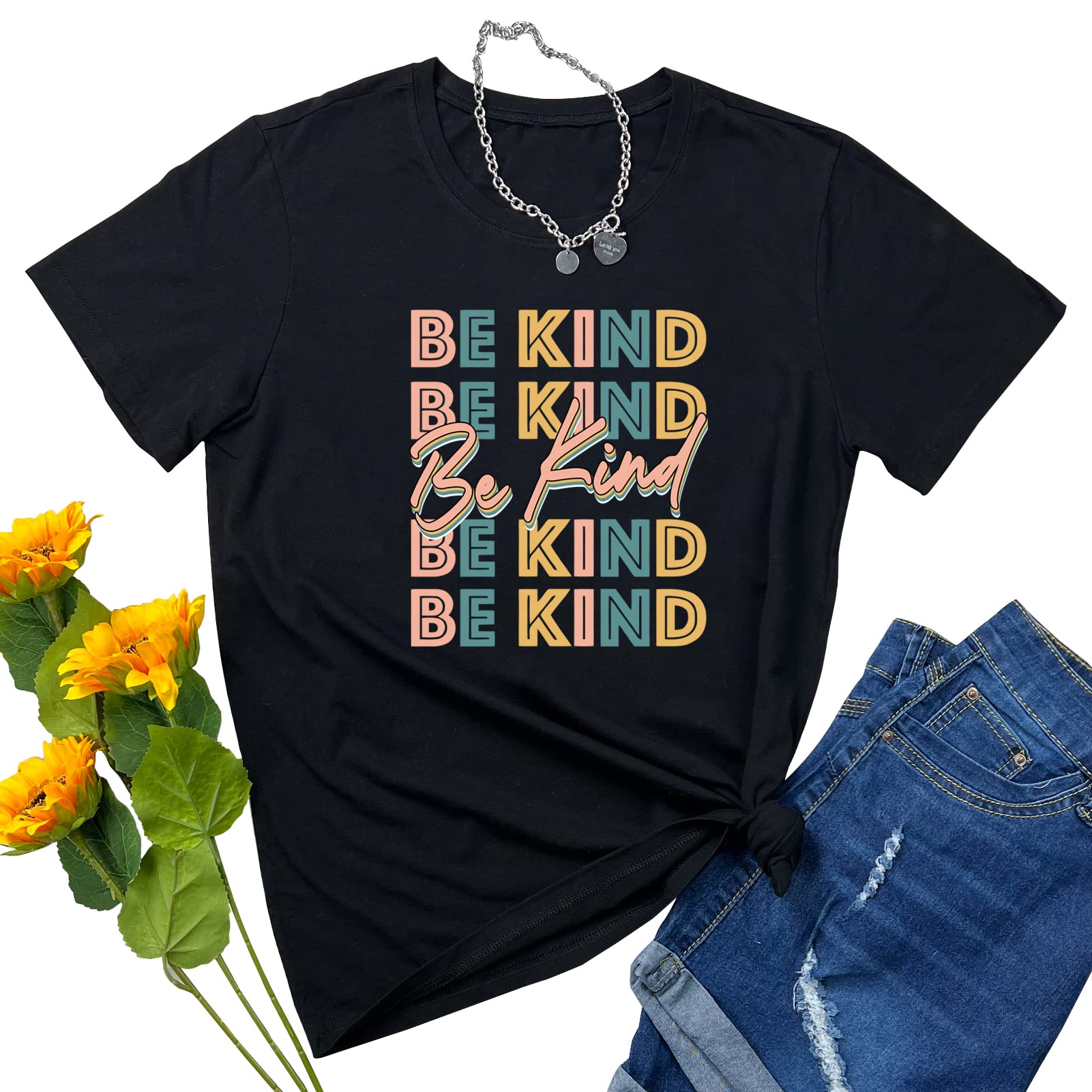 YITAN Women's Cute Graphic T-Shirts - Summer Short Sleeve Casual Tops for Women - Perfect for Beach Outings, Weekend Wear & Casual Street Style