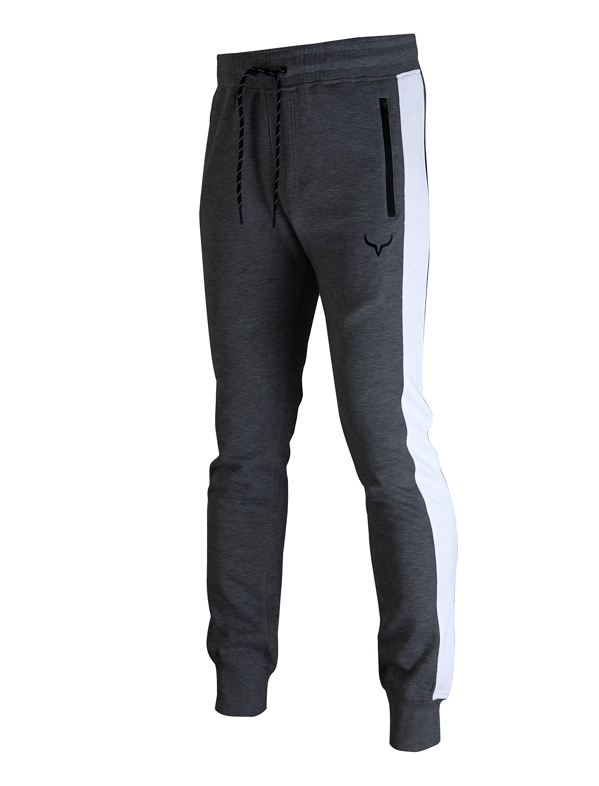 SCREENSHOT Men's Spandex Fleece Jogger Pants - Athletic Workout Gym Sweatpants for Running, Training & Casual Wear