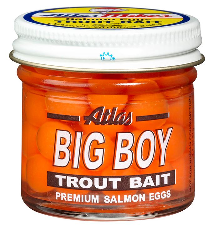 Premium Big Boy Salmon Eggs Trout Bait - Natural Fish Attractant for Freshwater Fishing - Ideal for Trout, Steelhead, and Salmon Fishing in Rivers and Lakes