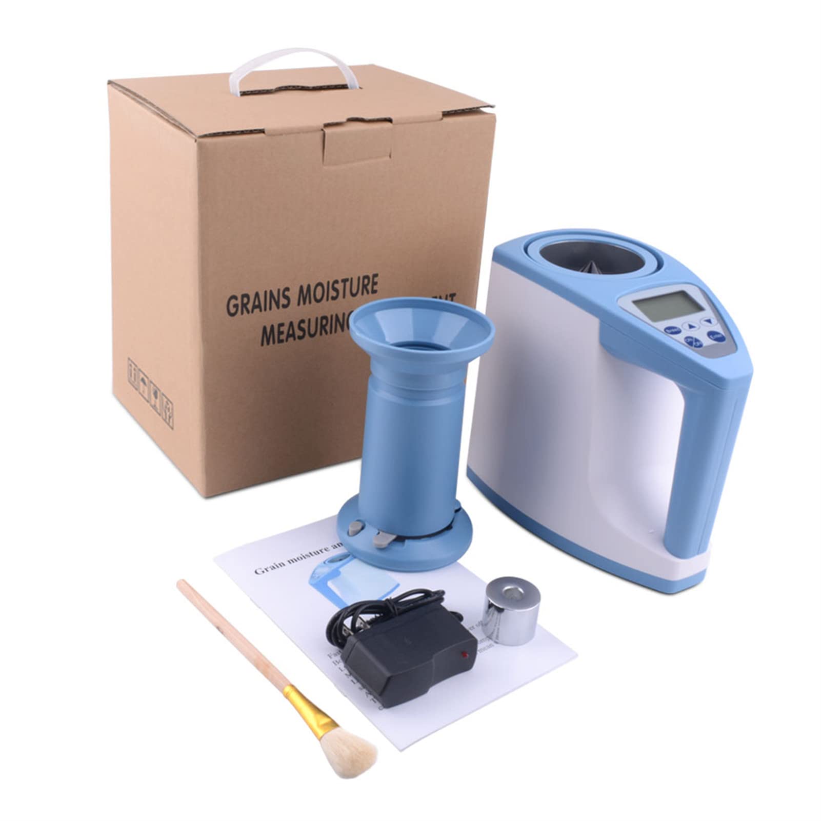 Smart Digital Grain Moisture Meter - 16-in-1 Cereal Humidity Tester for Coffee, Rice, Wheat, Corn, Soybean & More | Perfect for Farmers, Home Brewers & Food Storage