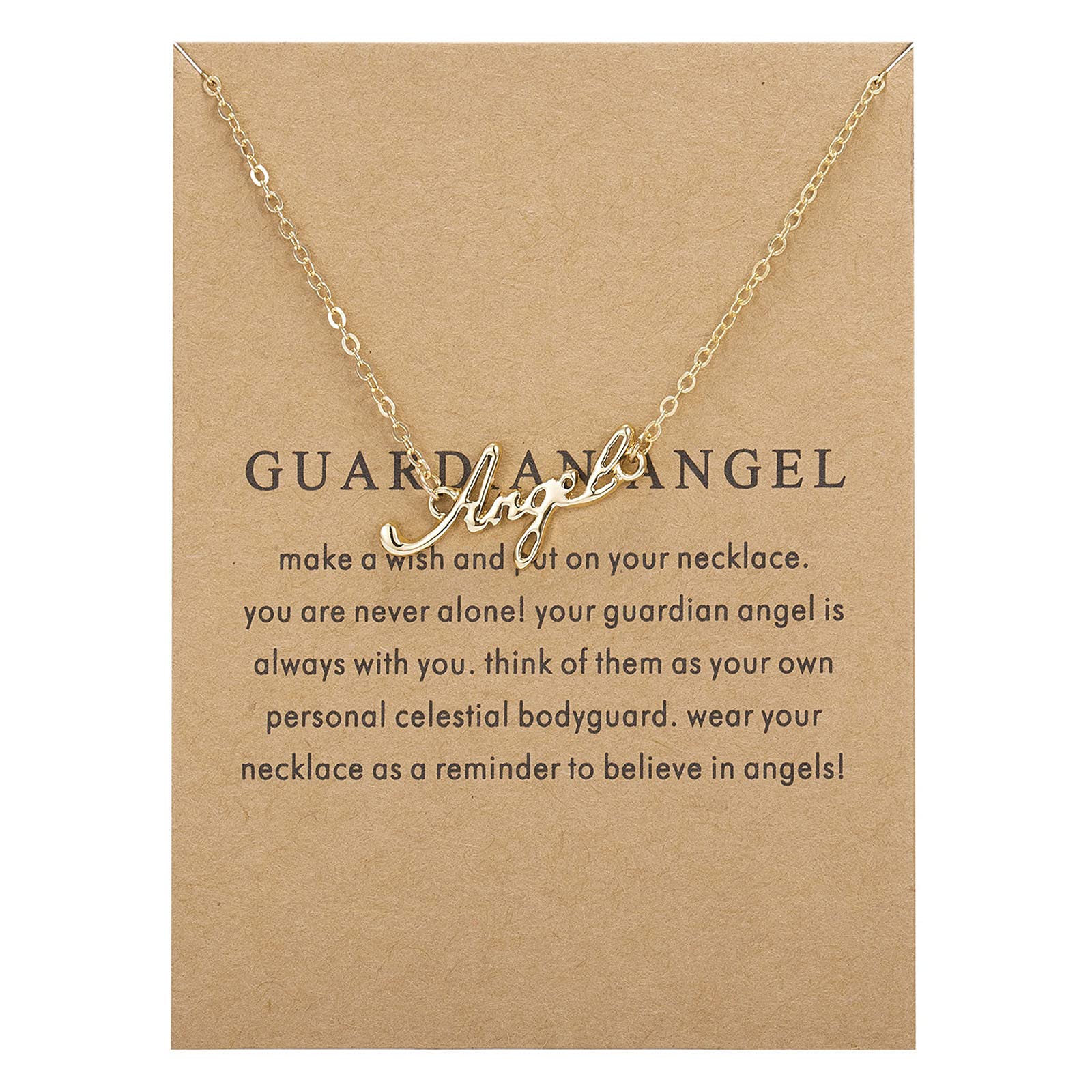 18K Gold Plated Women's Friendship Necklace - Adjustable Paper Card Pendant Clavicle Chain Jewelry Gift for Best Friend, Sister, Mom | Perfect for Birthdays, Anniversaries & Special Occasions