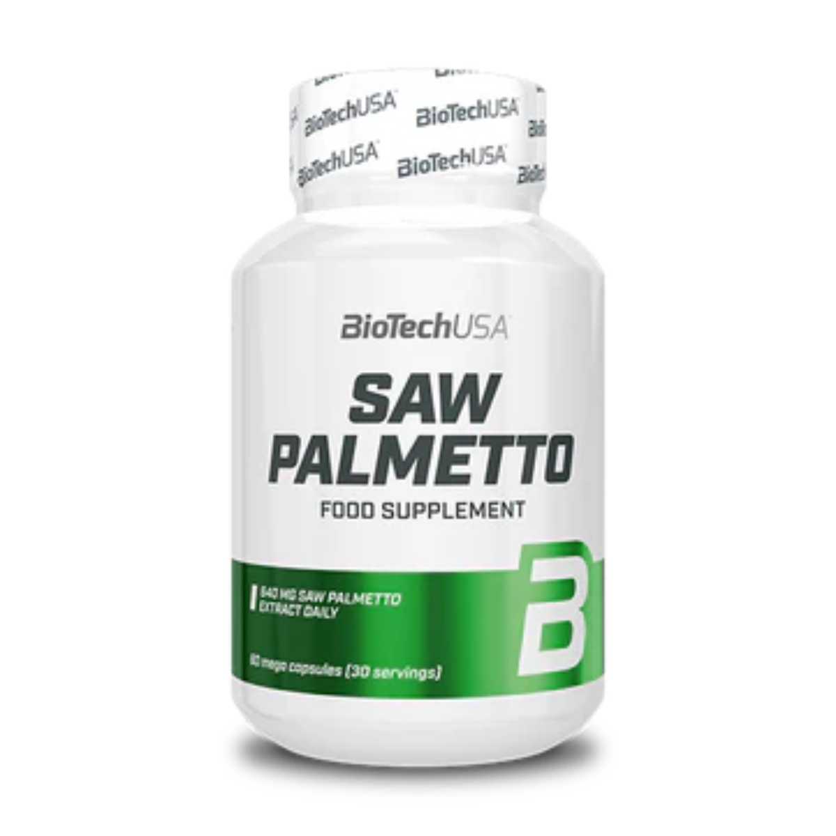 BioTechUSA Saw Palmetto Extract 60 Capsules - Natural Prostate & Hair Growth Support for Men - Daily Supplement for Urinary & Hormonal Health