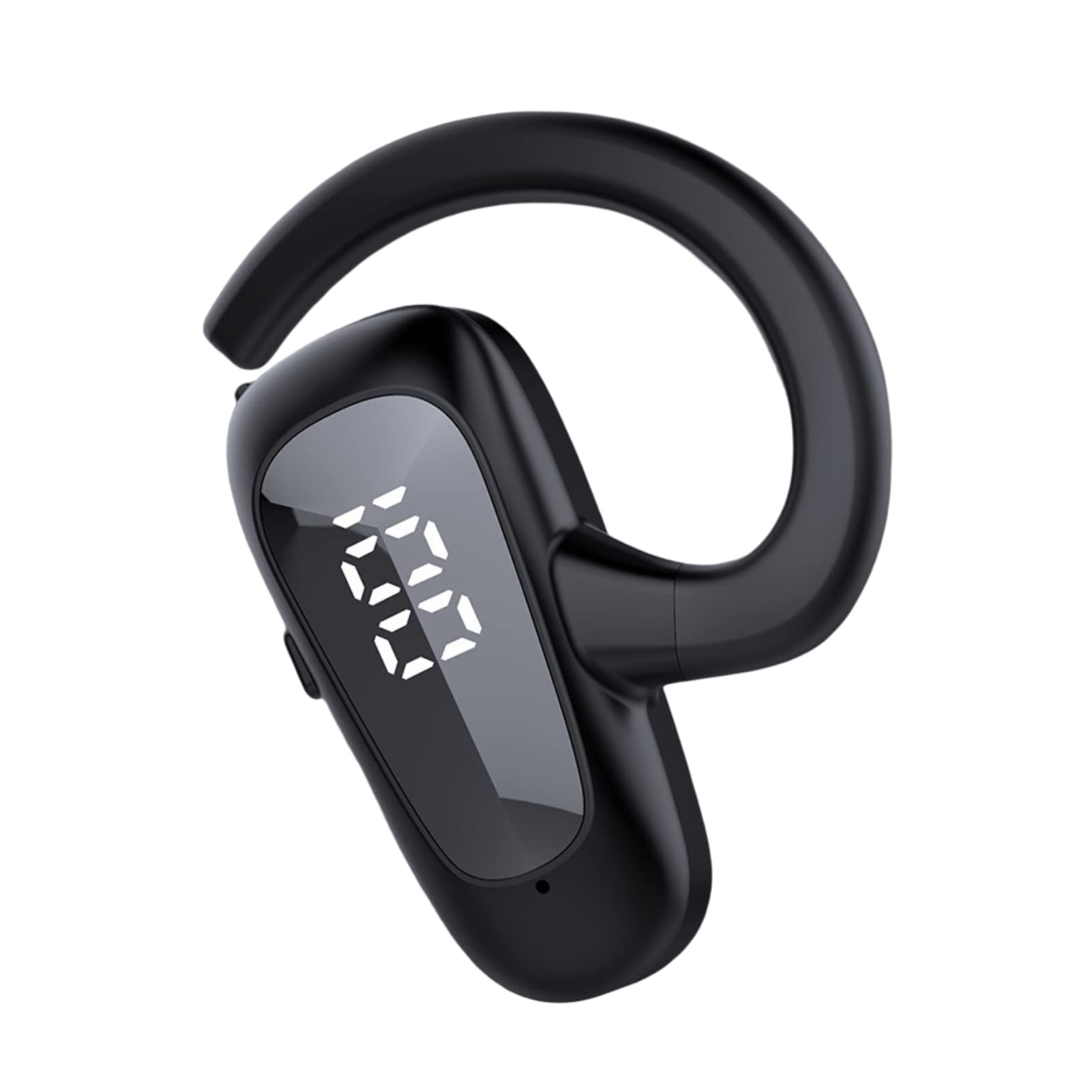 Yunseity Single Ear Headphone - IPX4 Waterproof, LED Digital Display Wireless Earpiece for Sports, Driving, Running & Workouts - Hands-Free Headset for Gym, Cycling & Outdoor Activities