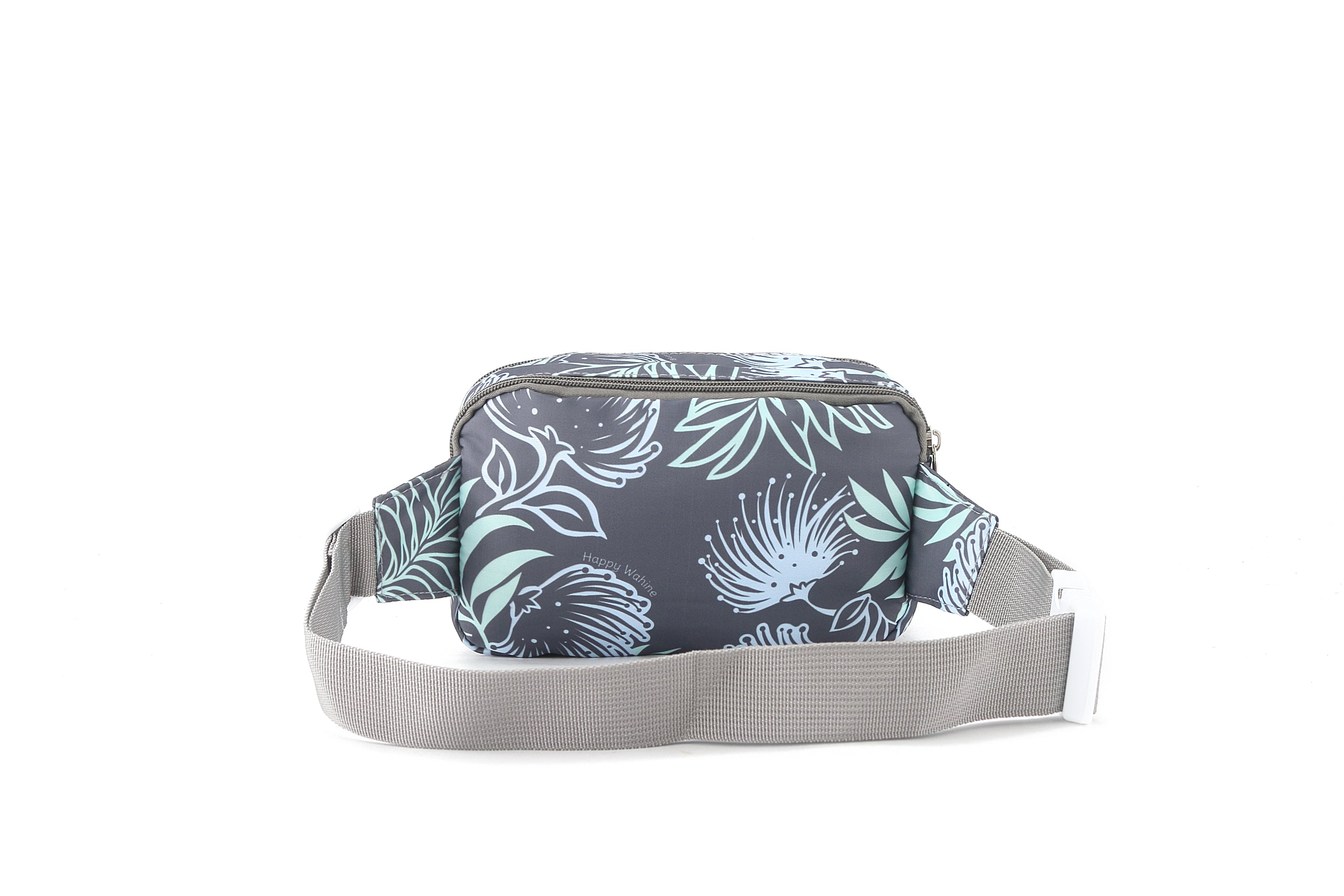 Kasie Lehua Grey Belt Bag - Stylish & Comfortable Waist Pack for Travel, Hiking, and Everyday Use