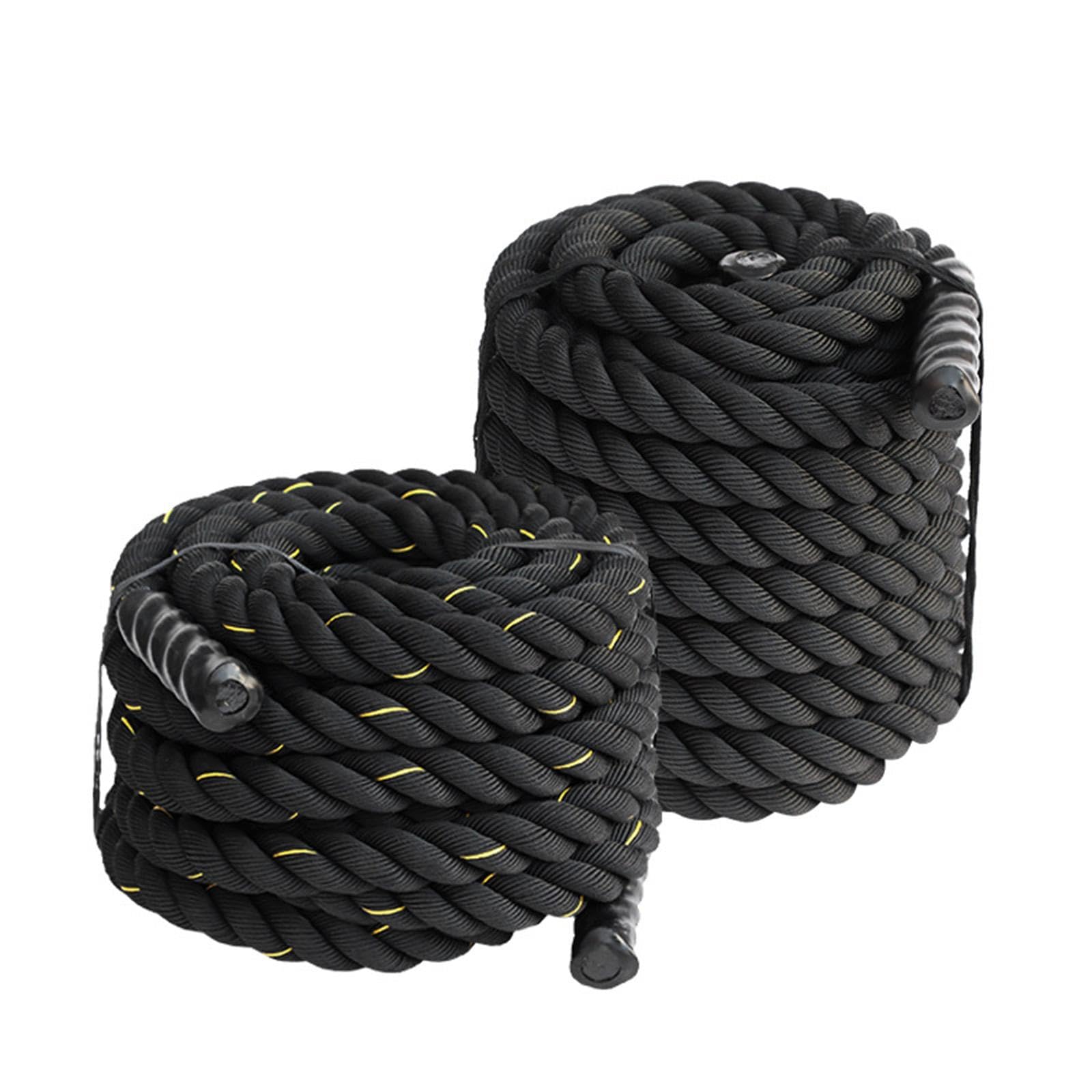 Professional Battle Rope for CrossFit & Strength Training - 9.8ft Heavy Duty Exercise Rope for Outdoor Workouts, Gym Training & Home Fitness - Perfect for HIIT, Cardio & Full Body Workouts