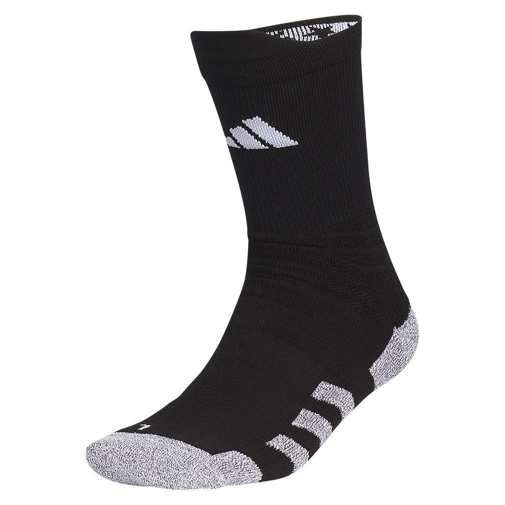 5 Star Team Traxion 2.0 Crew Socks - Black & White Athletic Socks for Men & Women - Perfect for Running, Hiking & Sports Activities