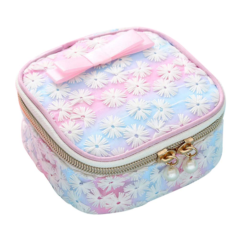 Exceart Waterproof Zippered Storage Pouch for Sanitary Napkins, Nursing Pads, Tampons & Menstrual Cups | Compact Travel Organizer for Feminine Hygiene Products & Cosmetics | Perfect for Gym Bags, Purses & On-the-Go Use