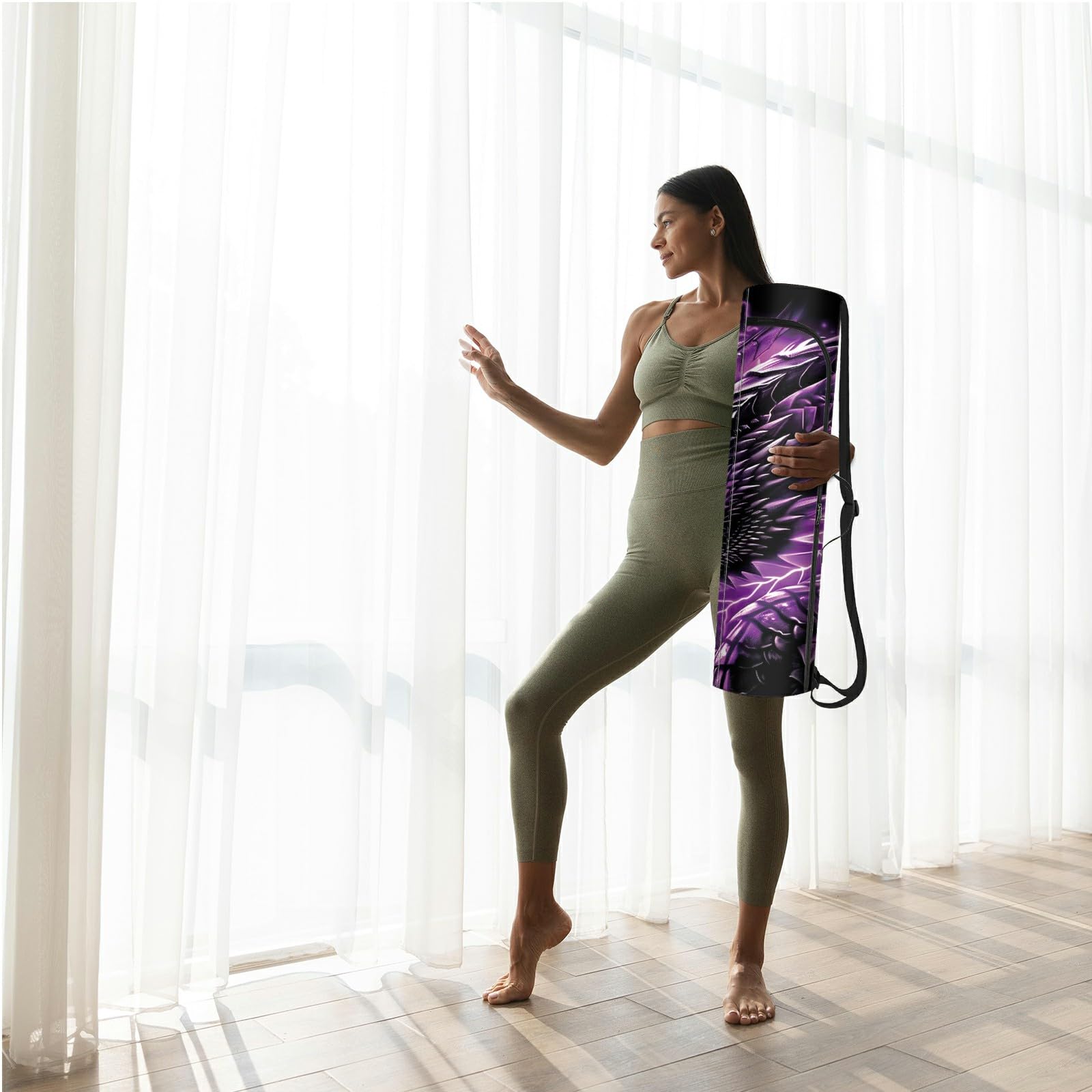 Premium Yoga Mat Bag for Thick Mats - Waterproof & Durable Yoga Accessories Carrier - Perfect for Gym, Travel & Hot Yoga Classes