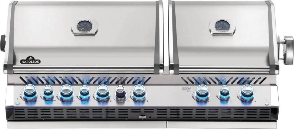 Napoleon Prestige Pro 825 RBI Built-In Natural Gas Grill - Premium Outdoor Cooking for Backyard BBQs, Patio Entertaining & Family Gatherings