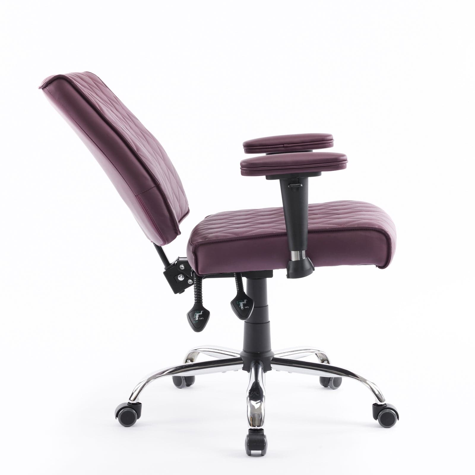 Delia Manicure Nail Salon Chair - Adjustable Pedicure Spa Stool with Wheels for Salon & Home Use - Perfect for Nail Technicians & Beauty Professionals