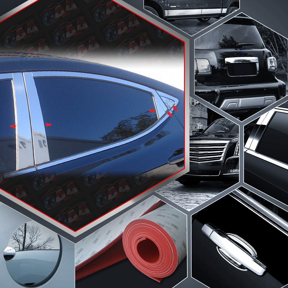 10pcs Stainless Steel Pillar Post Trim for 2011-2013 Hyundai Elantra - Exterior Car Door Window Trim Cover - Enhances Vehicle Appearance & Protects Against Scratches - Perfect for Car Detailing & Customization