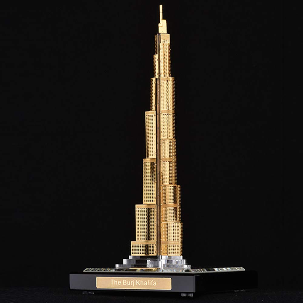 Burj Khalifa Crystal Sculpture - Premium Architectural Model for Home & Office Decor (75×75×157mm) | Perfect Gift for Travel Lovers, Living Room, Bedroom, Bar Display