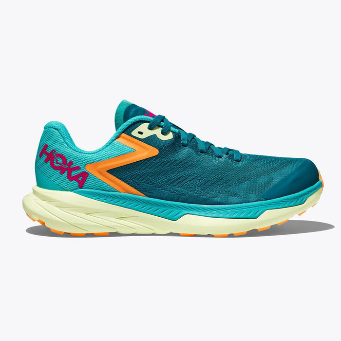 Hoka Zinal Trail Running Shoes for Men - Deep Lake/Ceramic - Size 12.5 D Medium - Lightweight Hiking & Outdoor Adventure Footwear