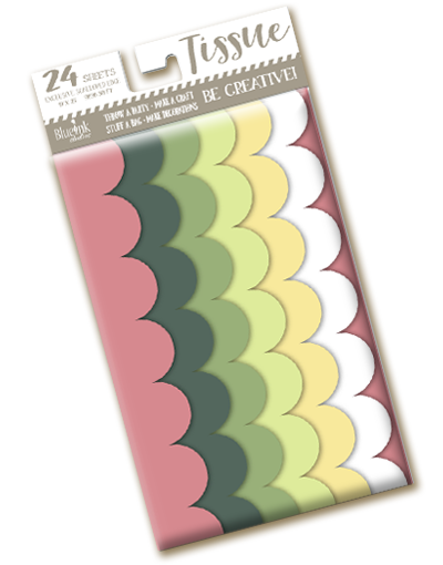 Buenos Aires Scalloped Tissue Paper - Decorative Edge Gift Wrapping, Party Decorations & Craft Supplies for Weddings, Birthdays & DIY Projects