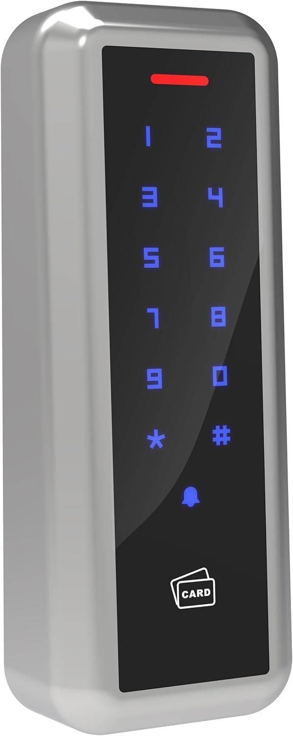 UHPPOTE Outswinging Door Access Control System with Touch Keypad & 600lbs Electromagnetic Lock - Secure Entry for Offices, Schools, and Commercial Buildings