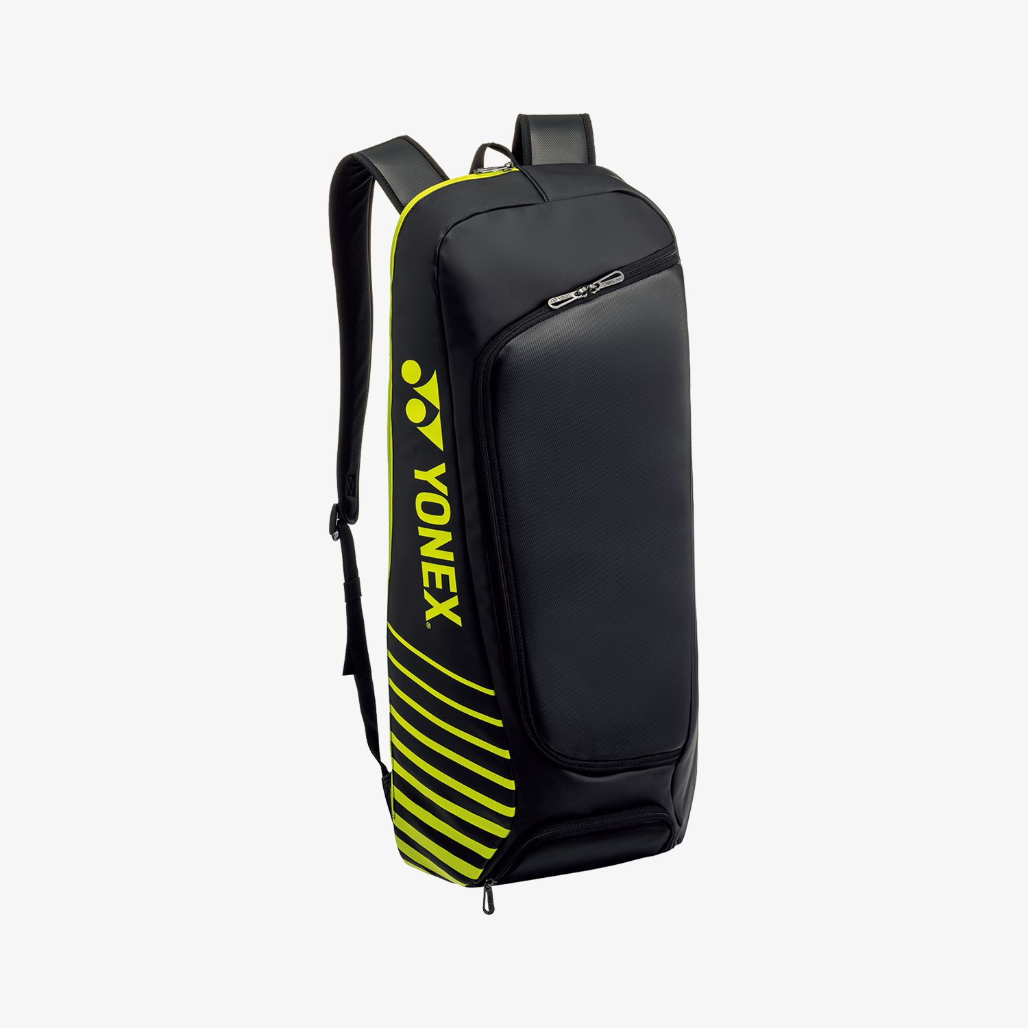 Yonex BAG82422BKLG Badminton Tennis Racket Backpack - Lightweight Sports Bag with Shoe Compartment (Black/Lime Green) - Perfect for Gym, Training & Travel